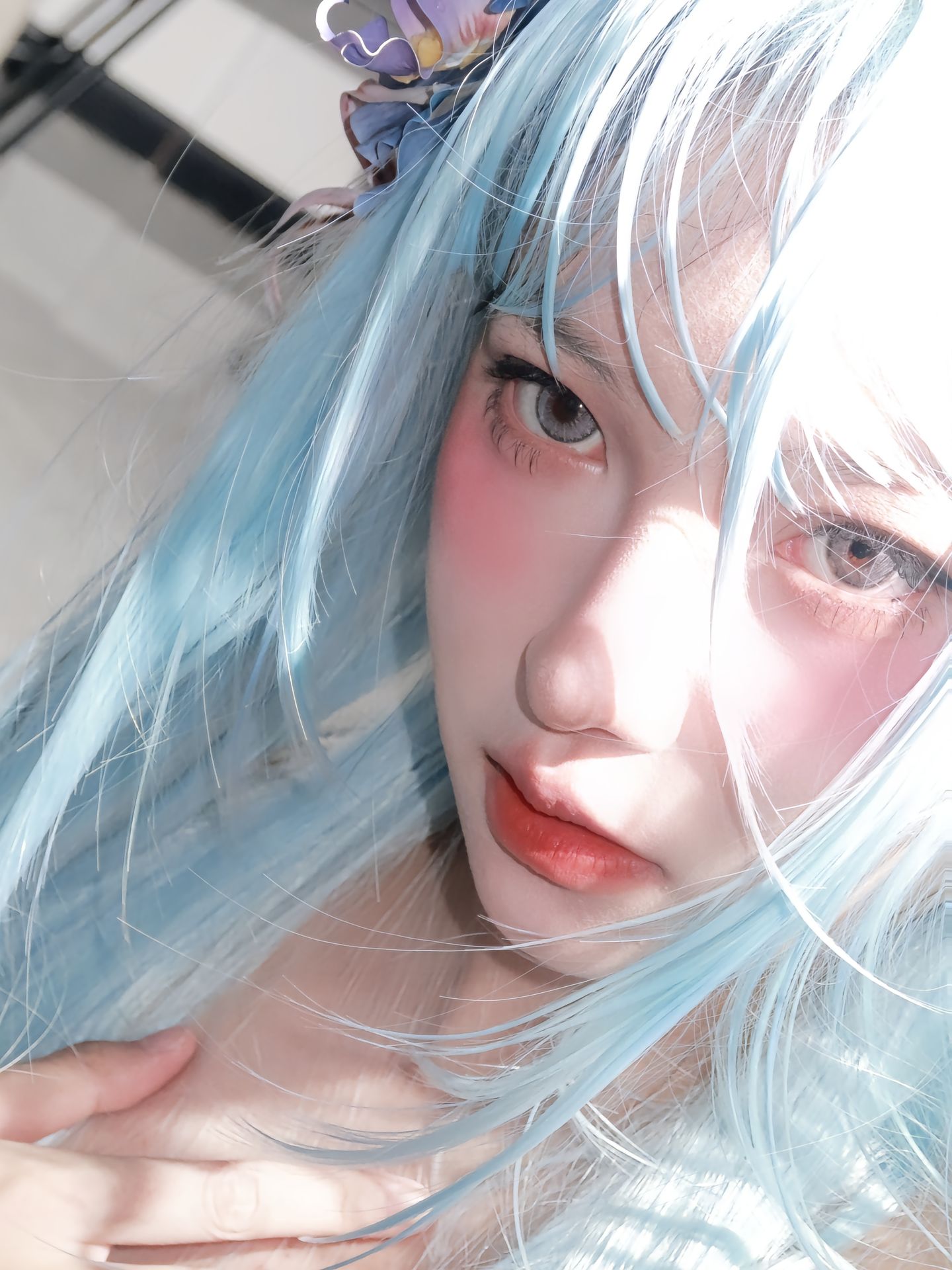 dy@奶盖哦 #怼脸拍#佳能G7X2#自拍 近脸,第1张
