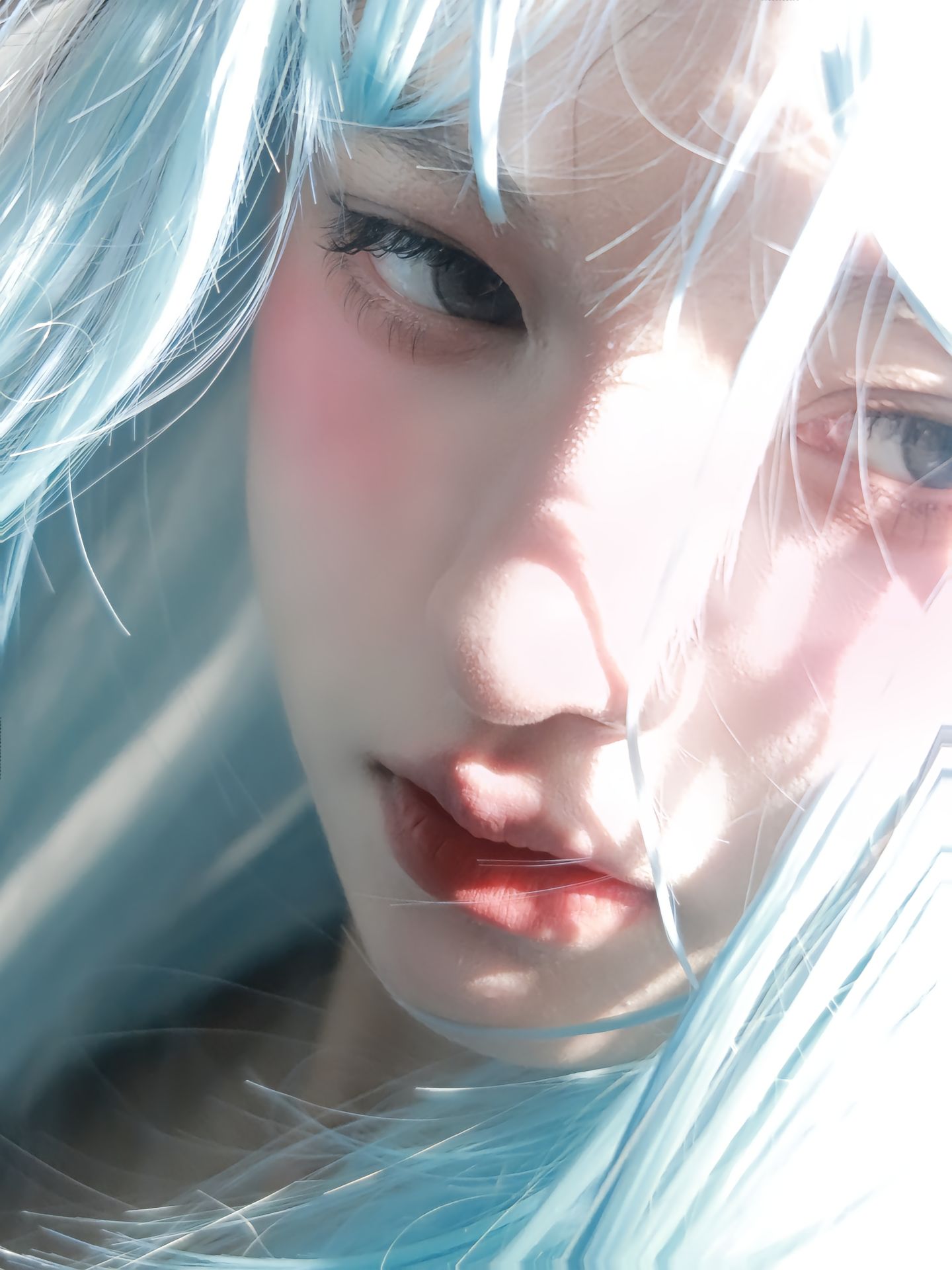 dy@奶盖哦 #怼脸拍#佳能G7X2#自拍 近脸,第2张
