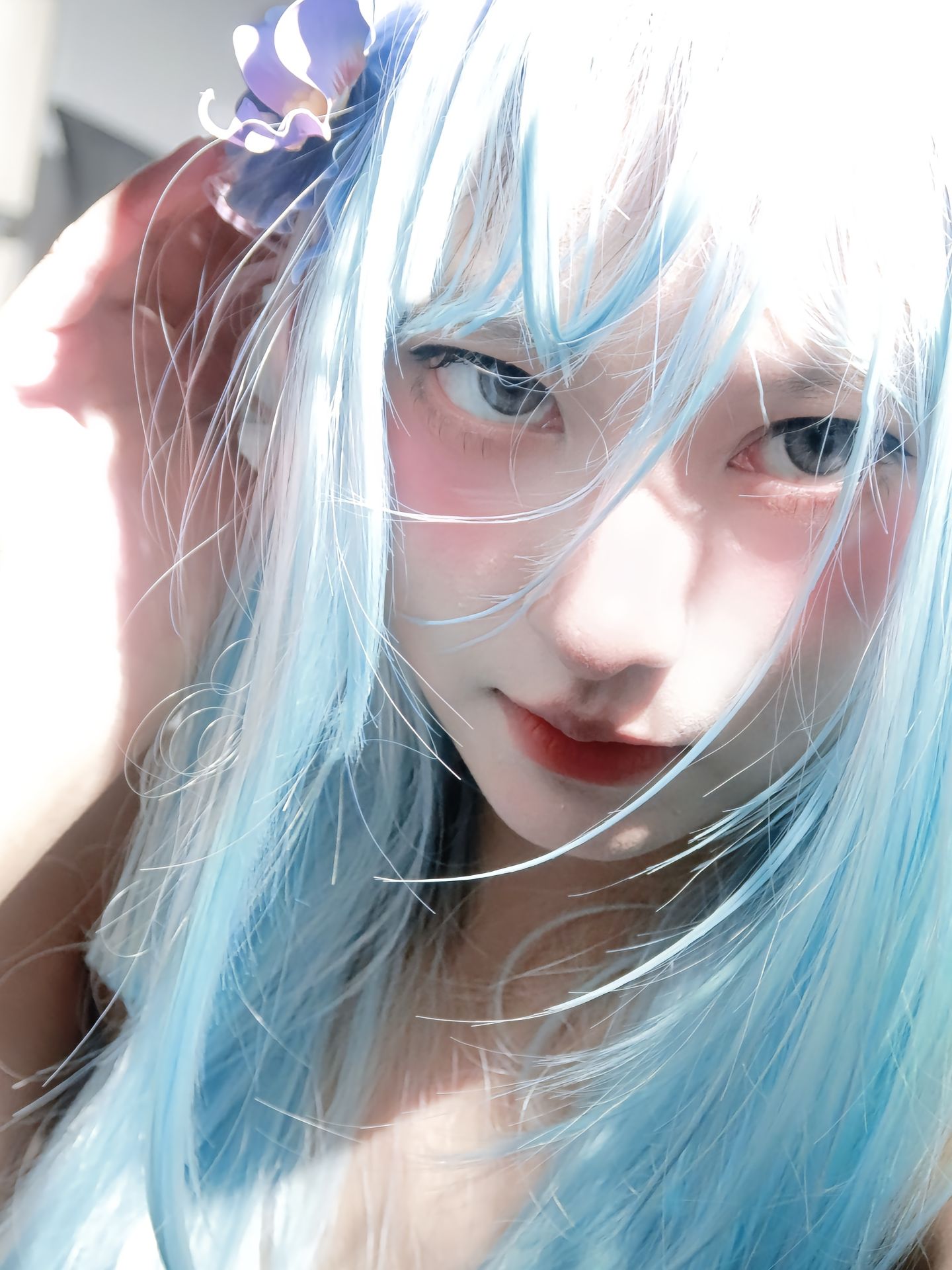 dy@奶盖哦 #怼脸拍#佳能G7X2#自拍 近脸,第3张