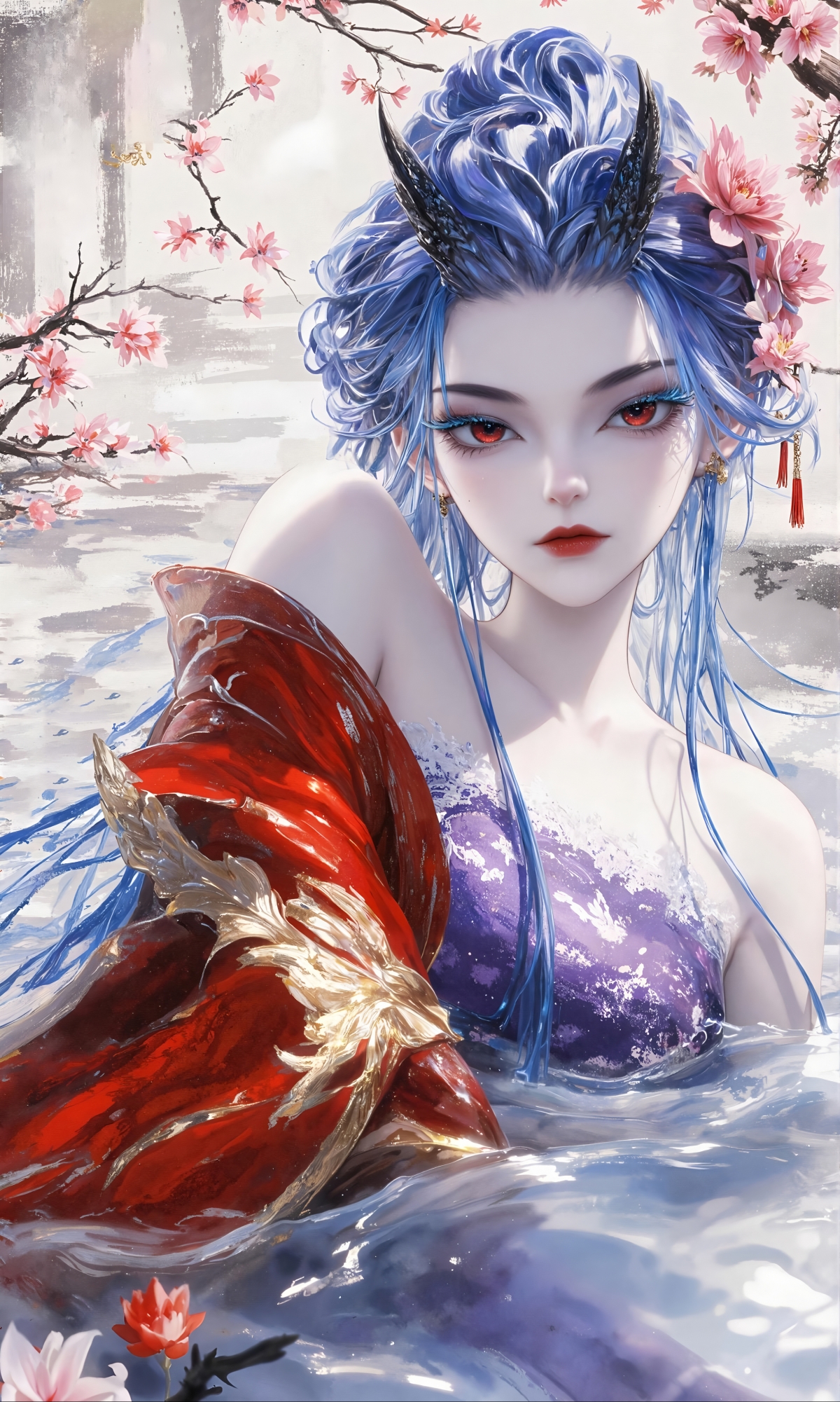 哪吒之魔童闹海 敖闰姑姑 高清 手机壁纸 图片,第1张