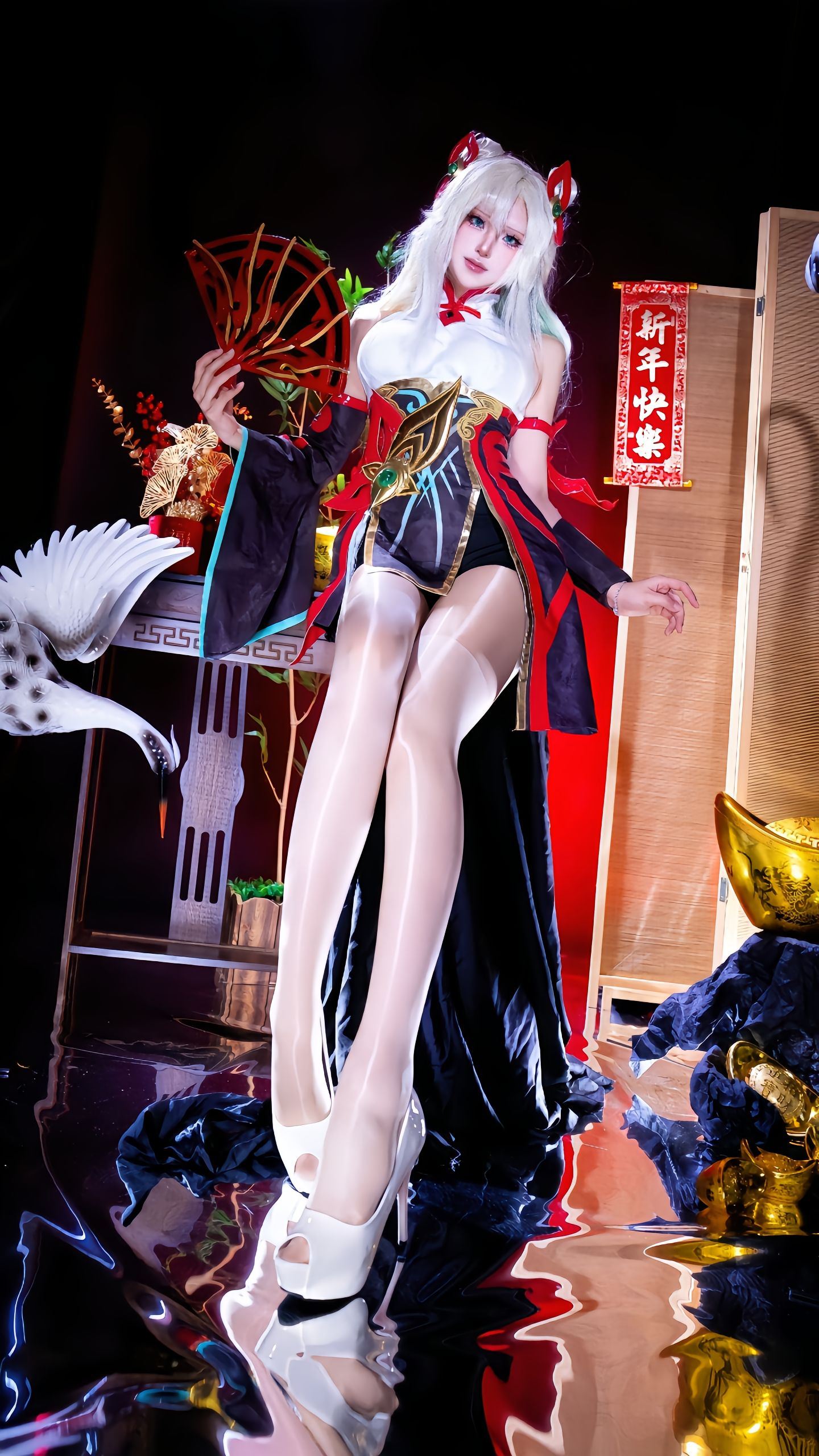 dy@月喑yīn 剪纸仙灵刀妹 艾瑞莉娅 cos 金铲铲之战 金铲铲,第3张