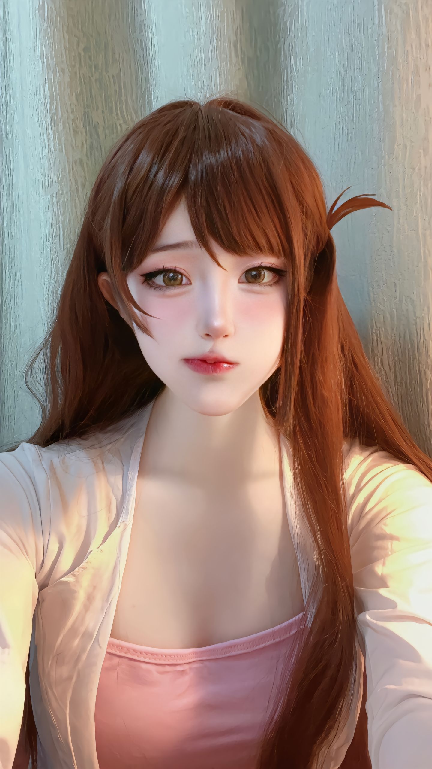 dy@裂裂sugoisugoi 你好 我叫水原千鹤 是你的租借猫猫。租借女友 水原千鹤 cos  歪嘴小猫 怼脸拍,第1张