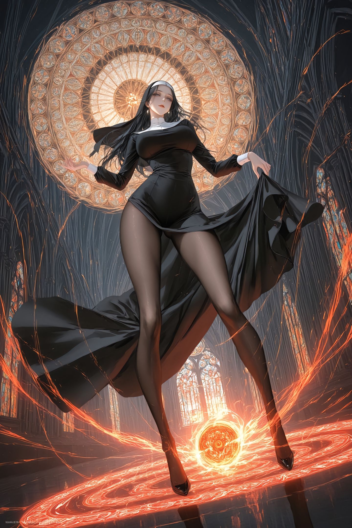修女 二次元 动漫美图 视觉冲击 魔鬼身材,第3张