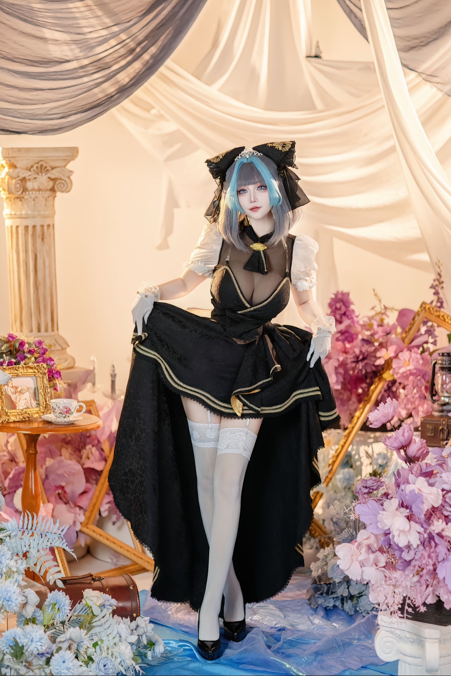 dy@绛南学姐ovo 柴郡猫猫音乐会 碧蓝航线 二次元 一种很新的cosplay cos 柴郡猫cos,第1张