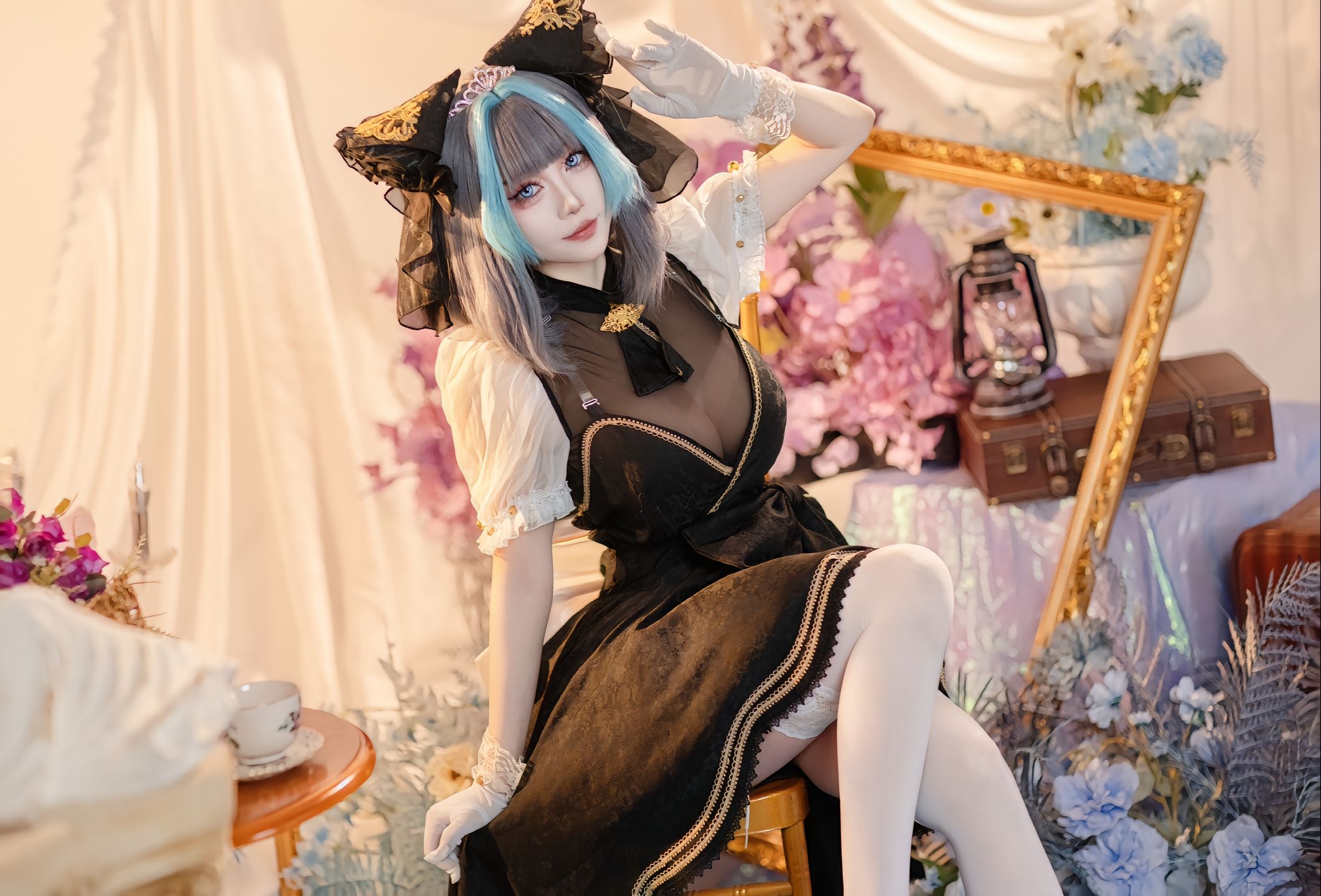 dy@绛南学姐ovo 柴郡猫猫音乐会 碧蓝航线 二次元 一种很新的cosplay cos 柴郡猫cos,第4张