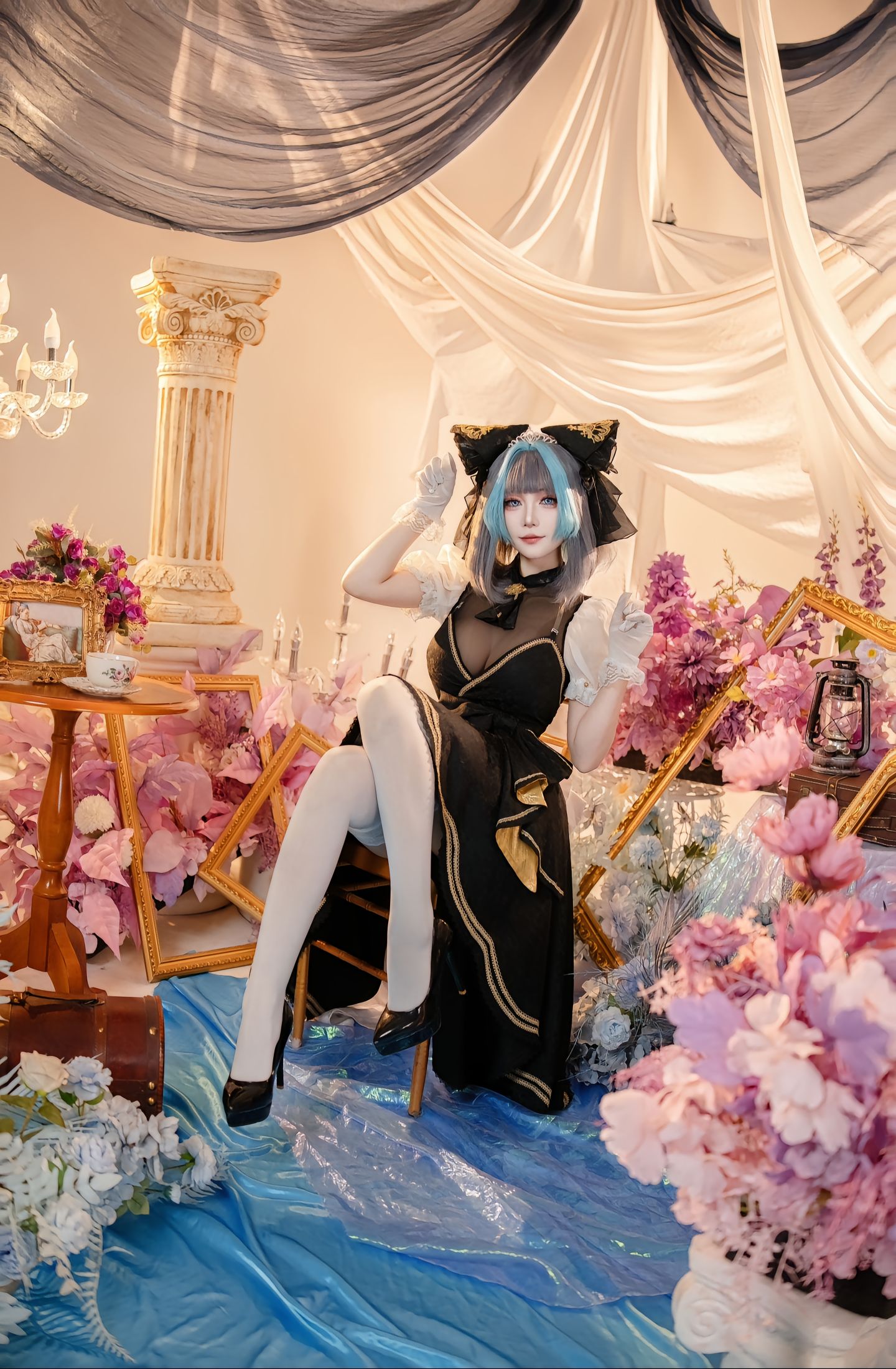 dy@绛南学姐ovo 柴郡猫猫音乐会 碧蓝航线 二次元 一种很新的cosplay cos 柴郡猫cos,第3张