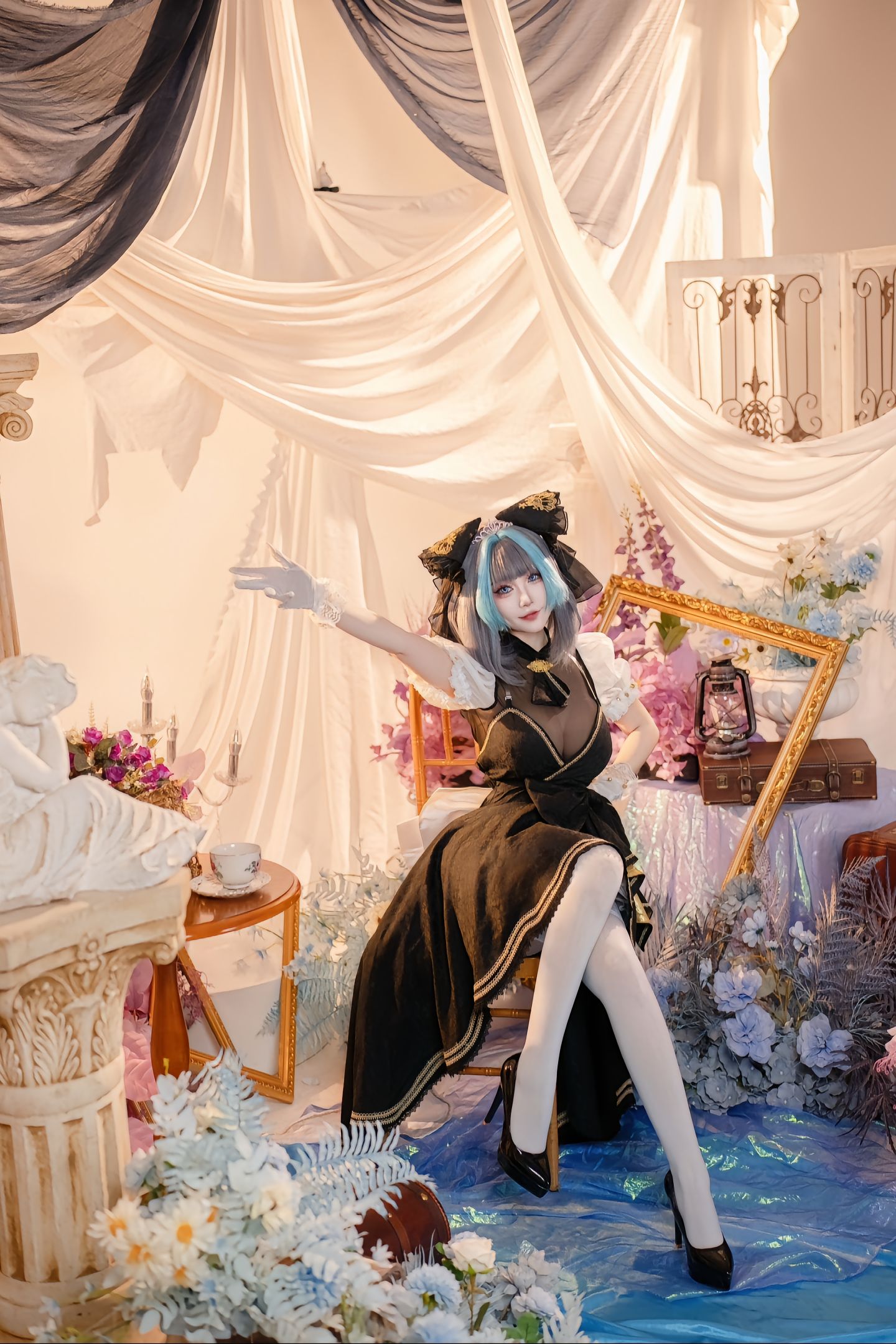 dy@绛南学姐ovo 柴郡猫猫音乐会 碧蓝航线 二次元 一种很新的cosplay cos 柴郡猫cos,第5张