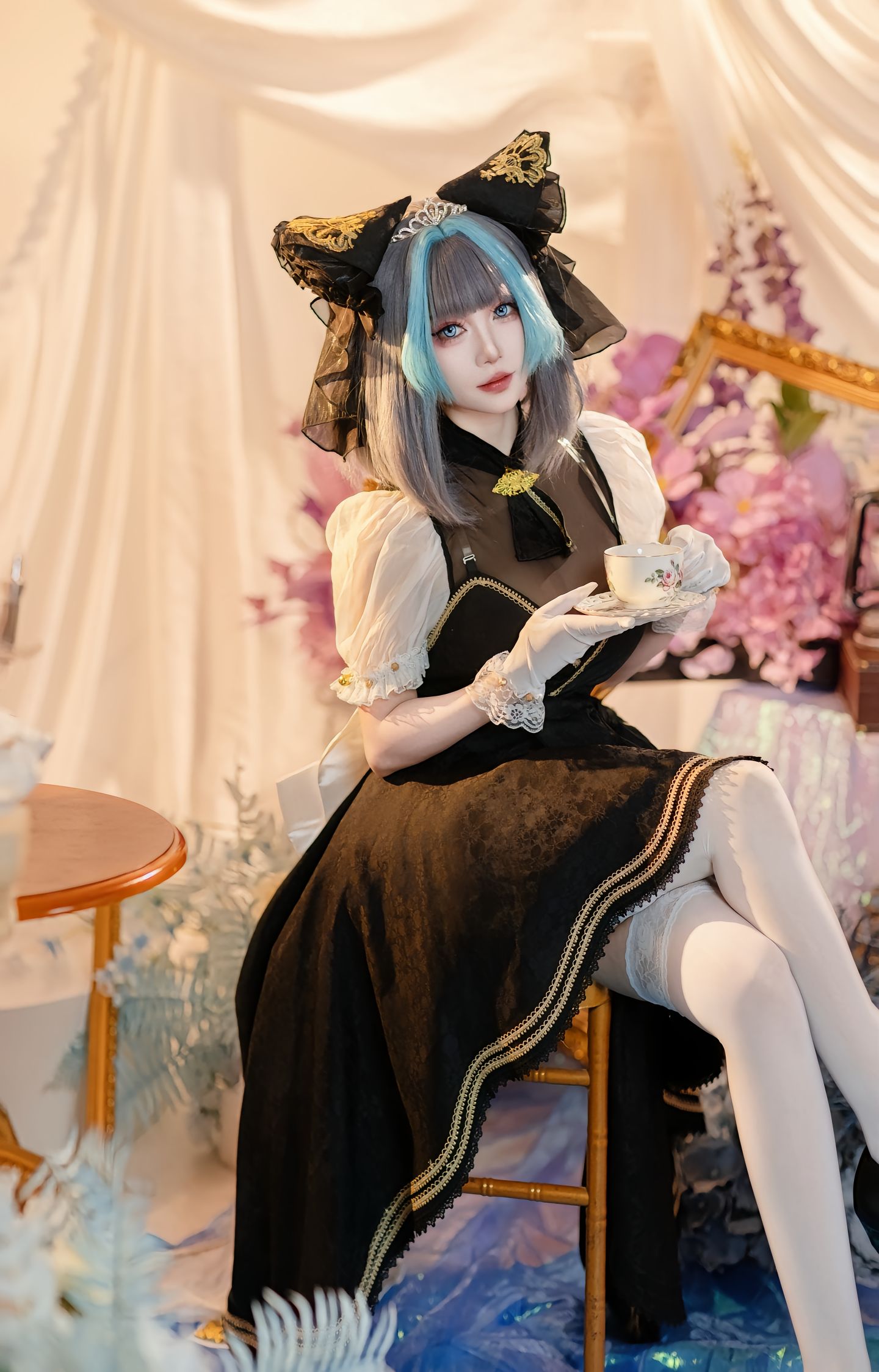 dy@绛南学姐ovo 柴郡猫猫音乐会 碧蓝航线 二次元 一种很新的cosplay cos 柴郡猫cos,第6张