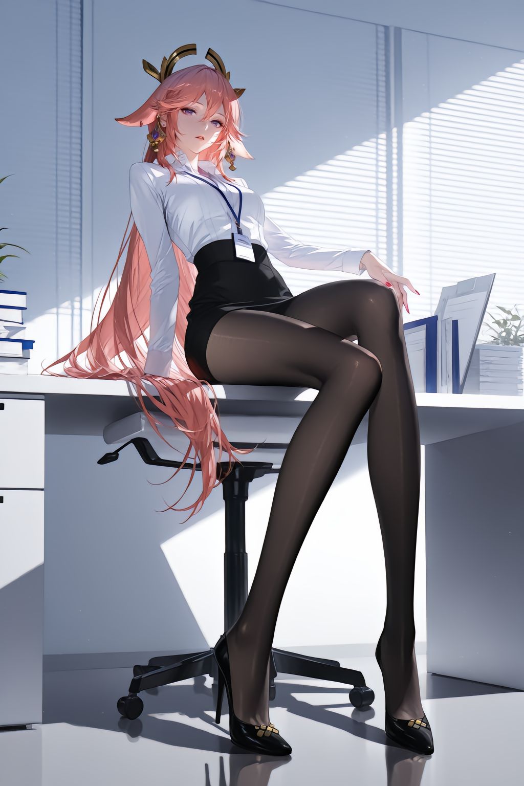 八重神子 二次元 二创 同人,第3张