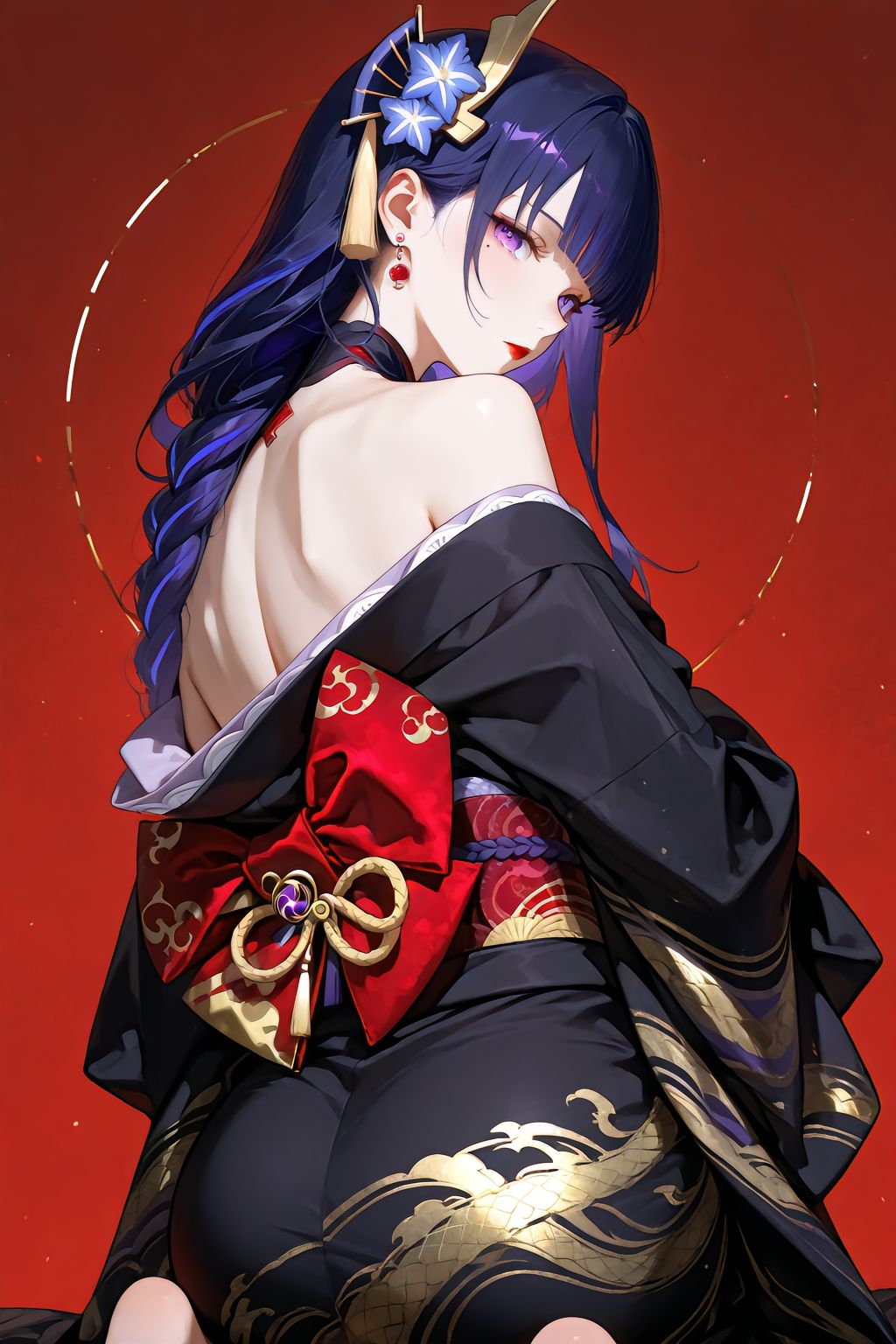 @喵呜 二次元 原神 雷电将军 背影杀 御姐,第5张 @喵呜 二次元 原神 雷电将军 背影杀 御姐,第5张