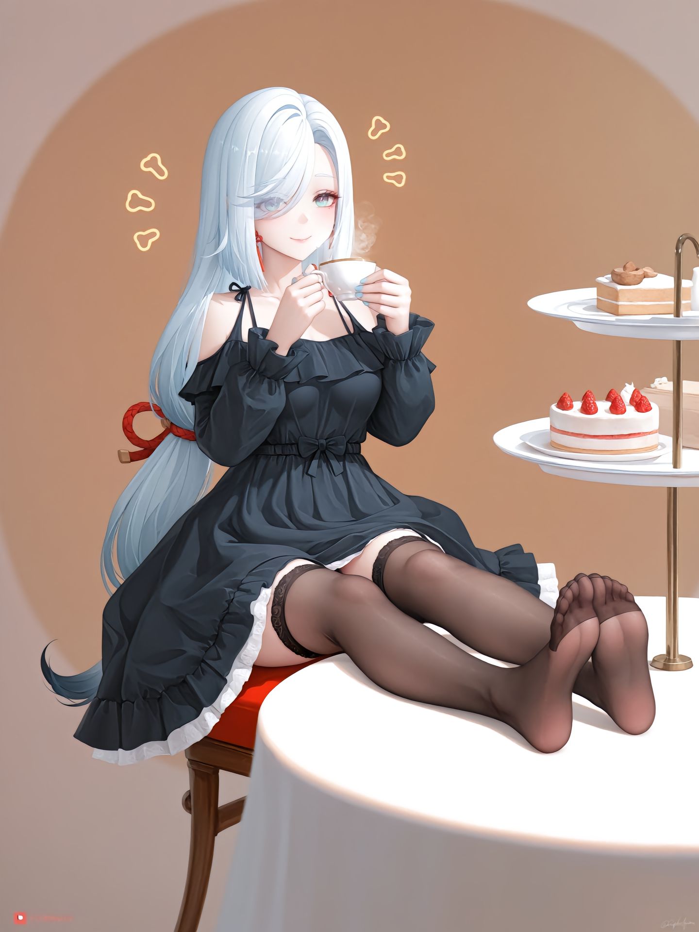 下午茶时光。#申鹤,第1张