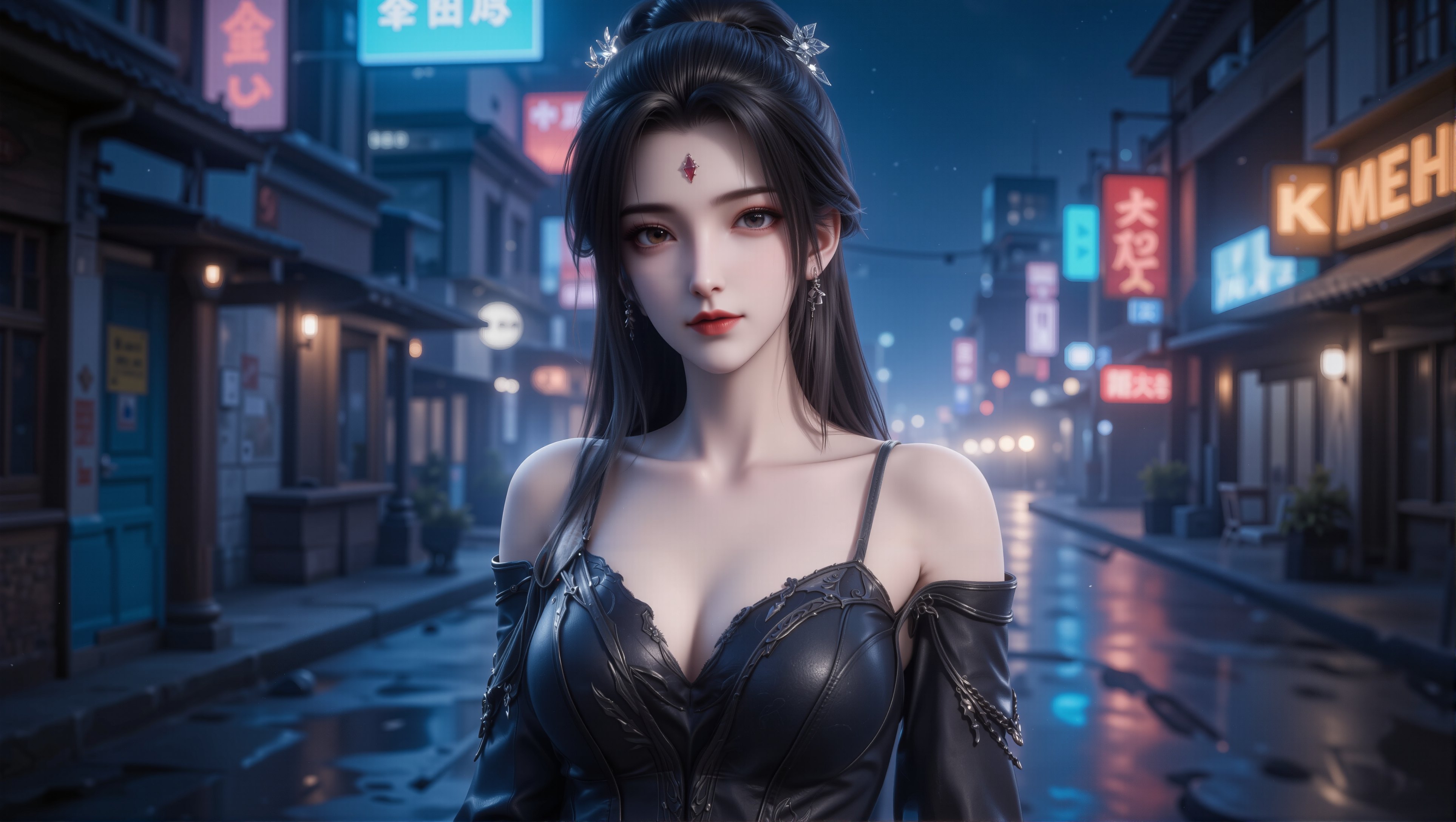 【5P图集】诛仙小白暗黑元素冷艳版。#国漫 #国漫女神 #壁纸 #诛仙 #小白,第3张