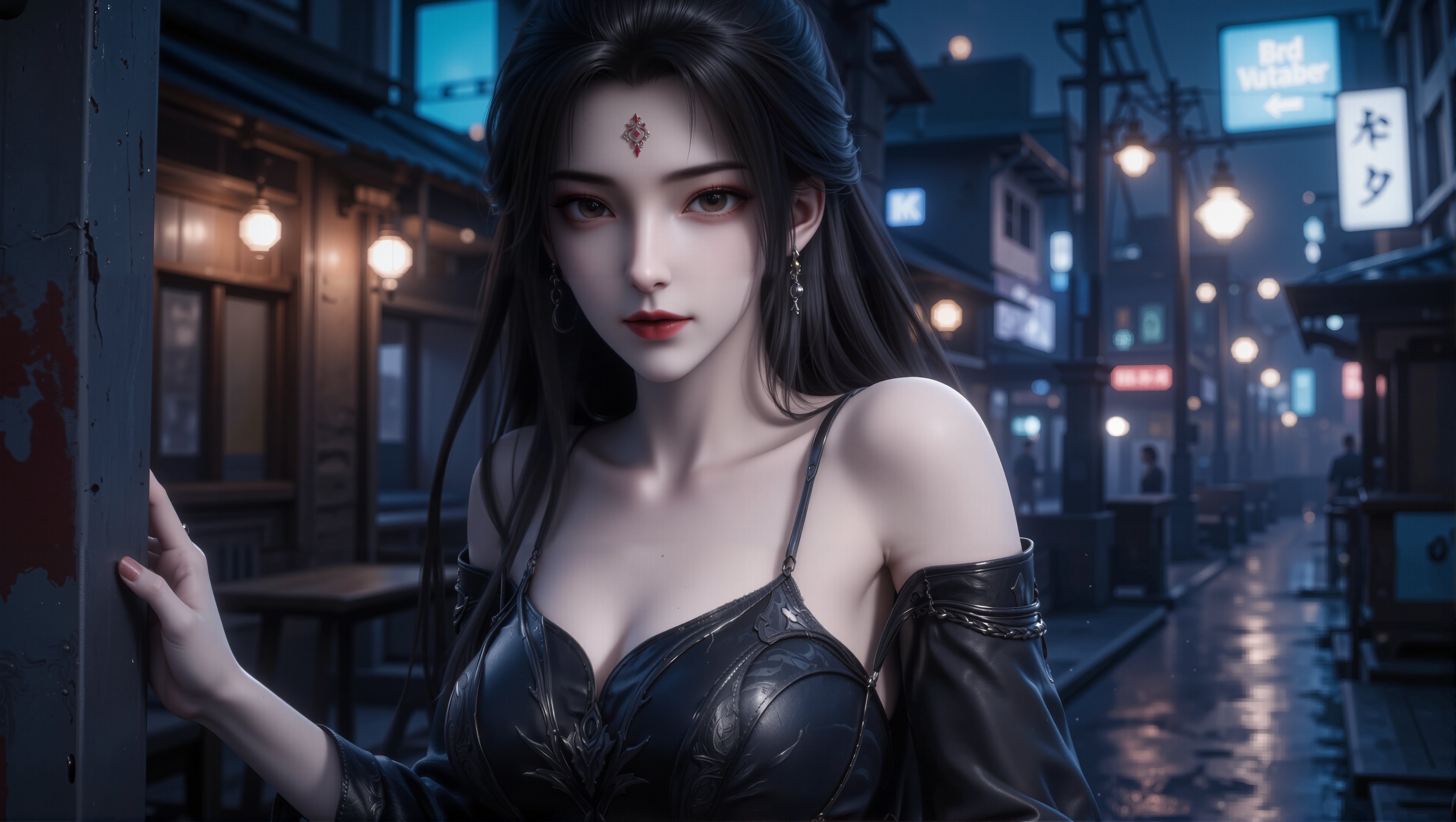 【5P图集】诛仙小白暗黑元素冷艳版。#国漫 #国漫女神 #壁纸 #诛仙 #小白,第5张