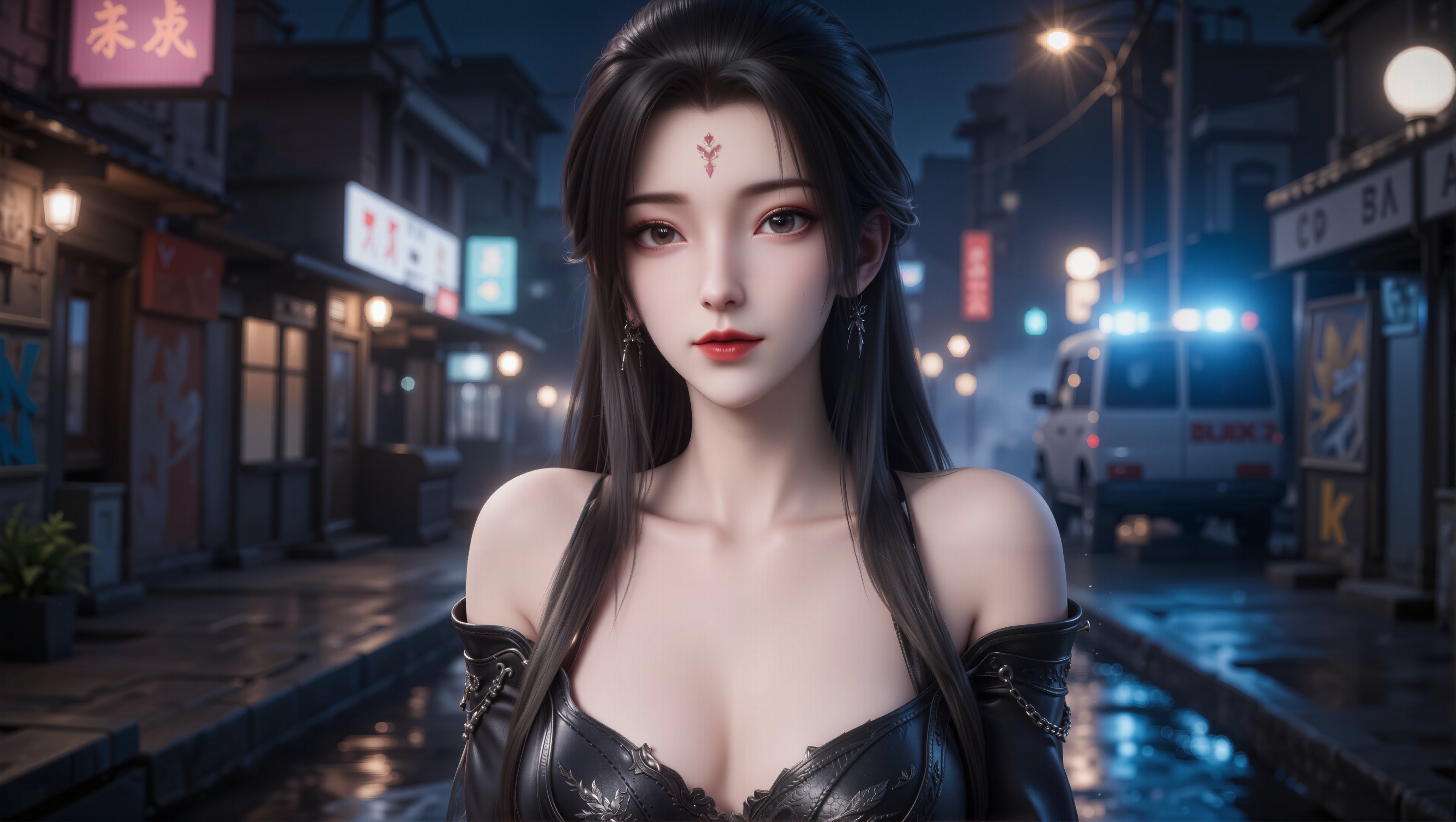 【5P图集】诛仙小白暗黑元素冷艳版。#国漫 #国漫女神 #壁纸 #诛仙 #小白,第2张