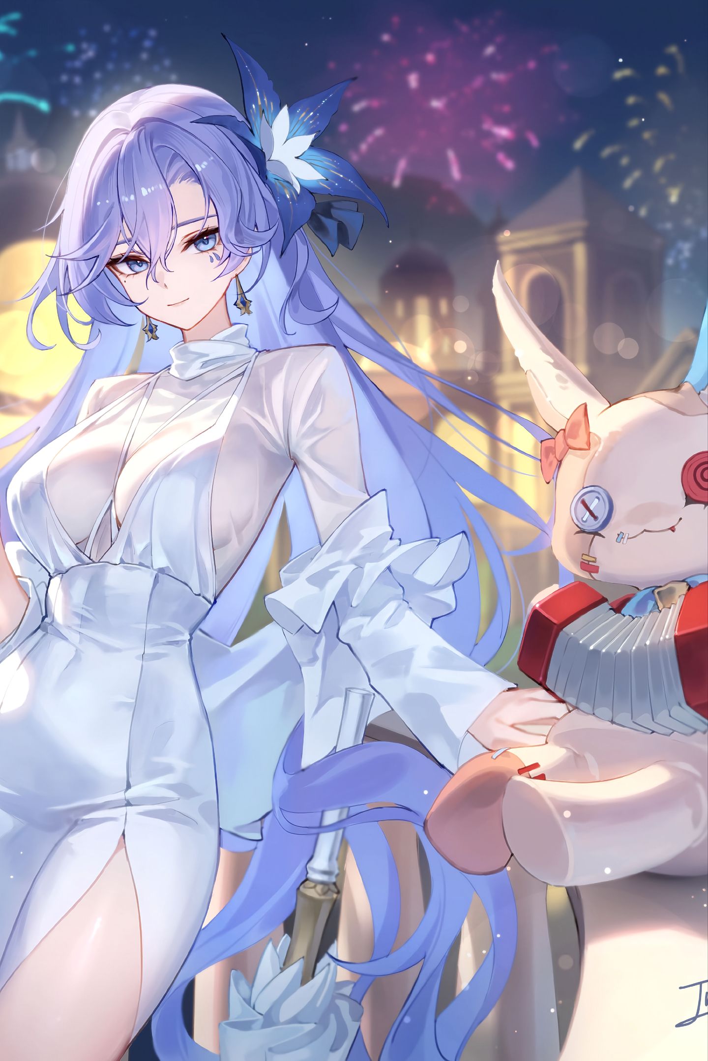 守岸人、坎特蕾拉。画师：baek_hyang#鸣潮 #鸣潮坎特蕾拉  #二次元 #美图分享 #二次元美图,第2张