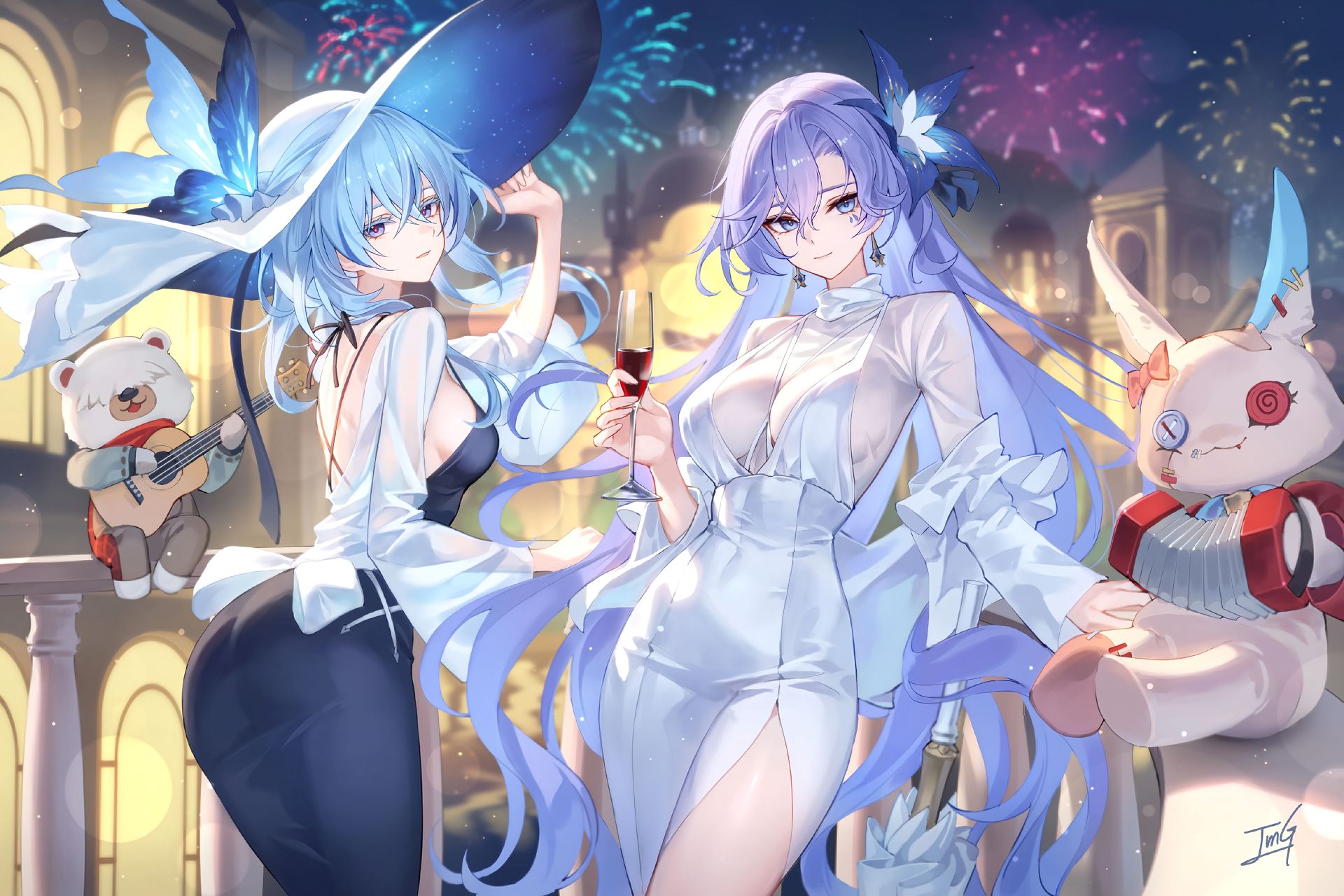 守岸人、坎特蕾拉。画师：baek_hyang#鸣潮 #鸣潮坎特蕾拉  #二次元 #美图分享 #二次元美图,第3张