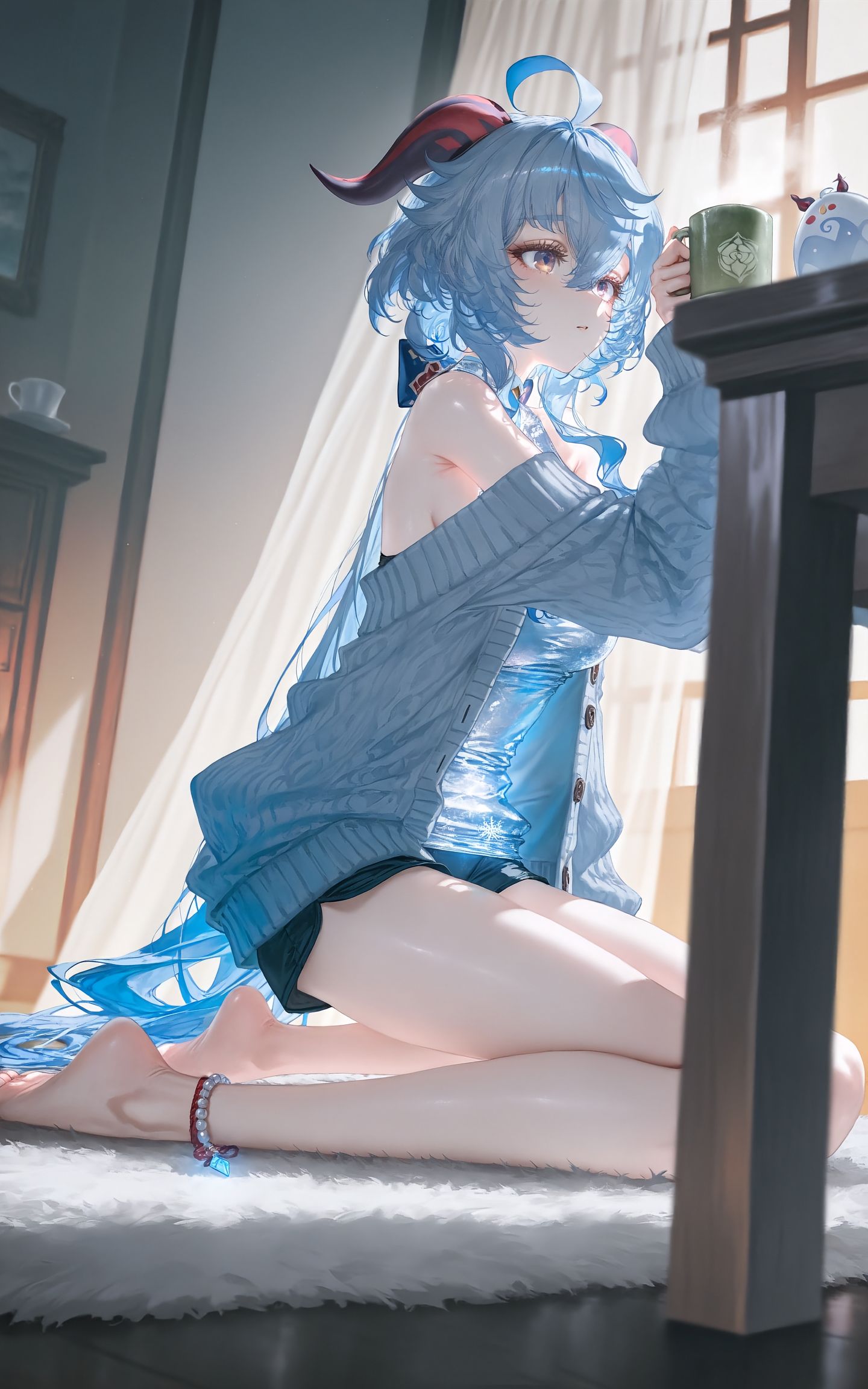 原神甘雨「冰铃私语·朝夕相伴」#1。#原神 #二次元美图 #手机墙纸 #二次元 #甘雨,第7张