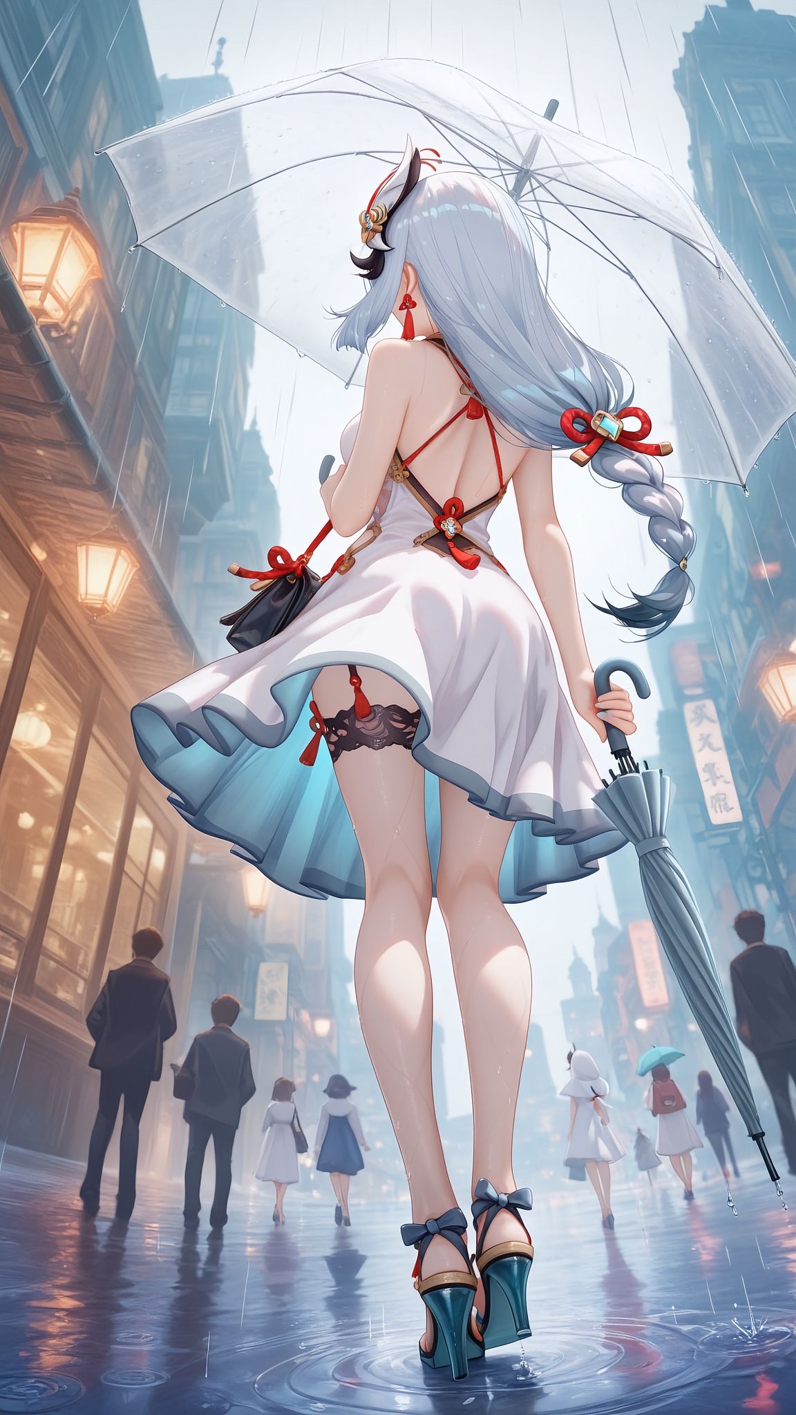 春雨 丨 垂帘星砂 原神 多角色。#二次元 #原神 #申鹤 #八重神子 #雷电将军,第3张 春雨 丨 垂帘星砂 原神 多角色。#二次元 #原神 #申鹤 #八重神子 #雷电将军,第3张