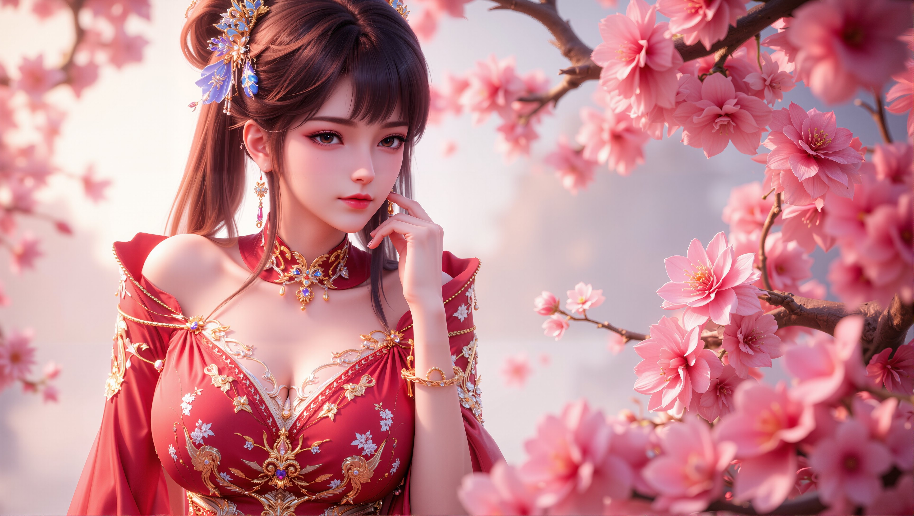 【3P】神印王座国风圣采儿壁纸。#国漫 #国漫女神 #壁纸 #神印王座 #圣采儿,第1张