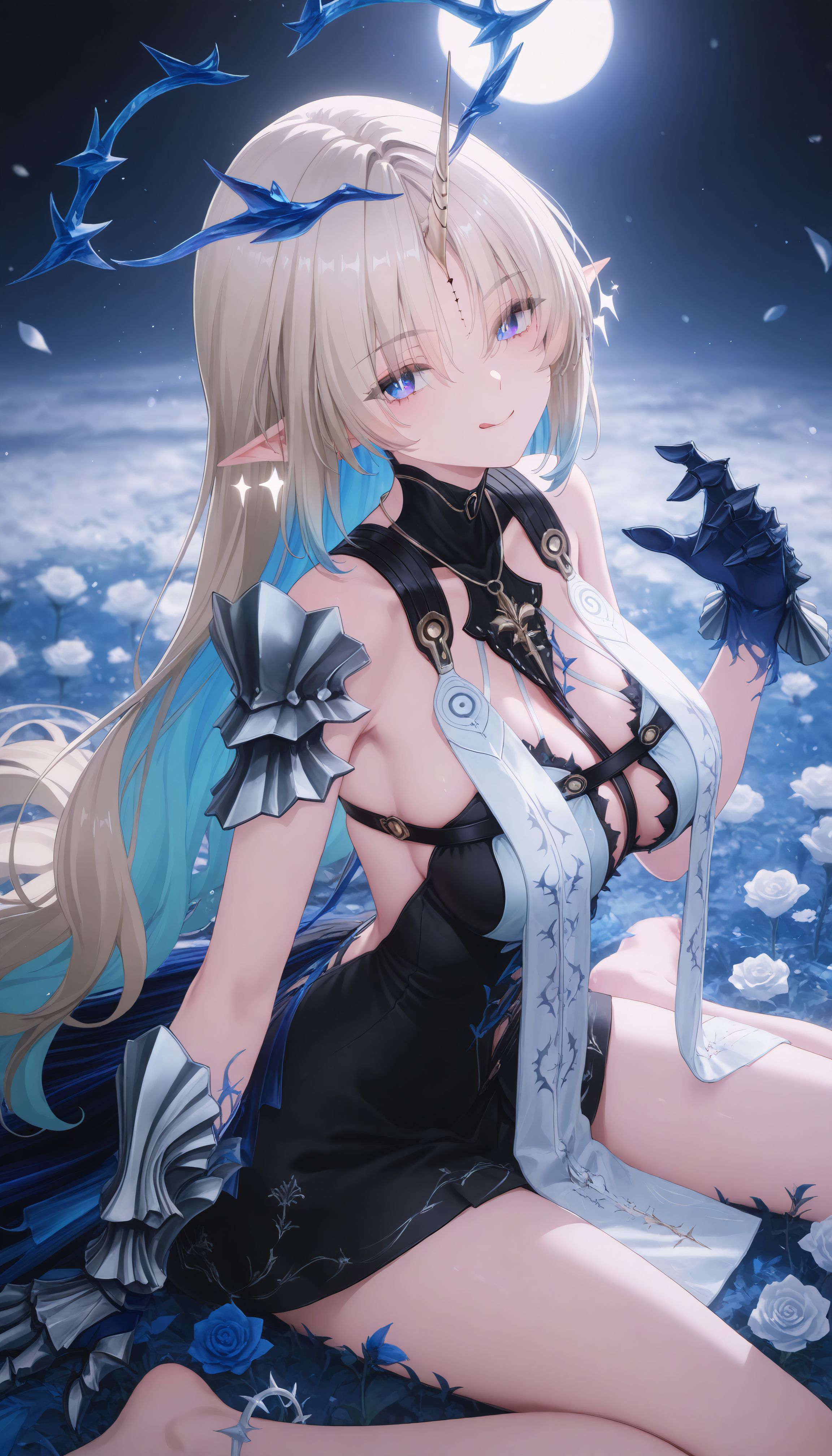 芙露德莉斯 玫瑰 荆棘。#鸣潮  #芙露德莉斯 #卡提希娅 #二次元 #壁纸,第2张