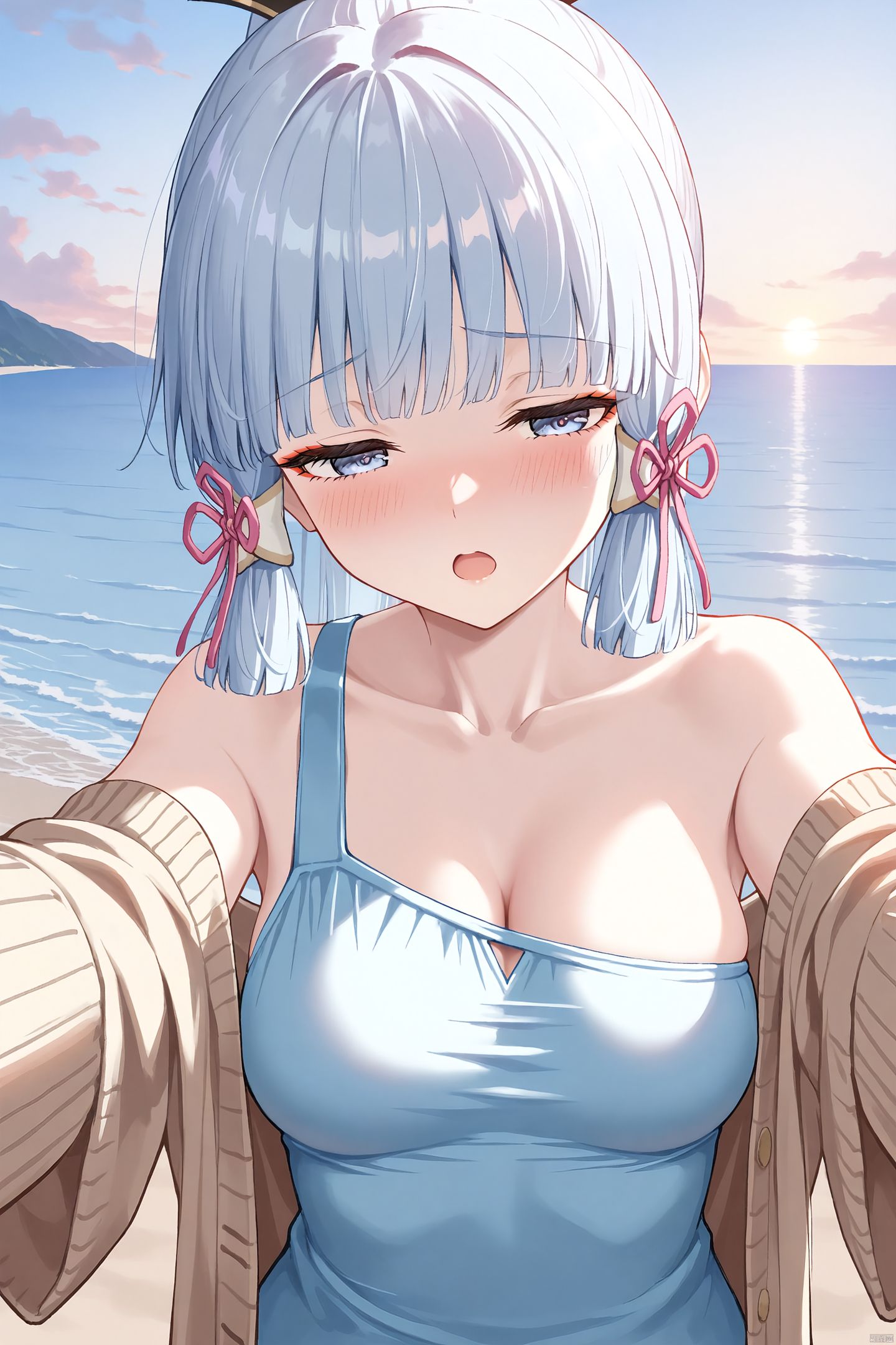 手机壁纸系列。百变绫华#二次元少女 #二次元美图 #神里绫华,第1张