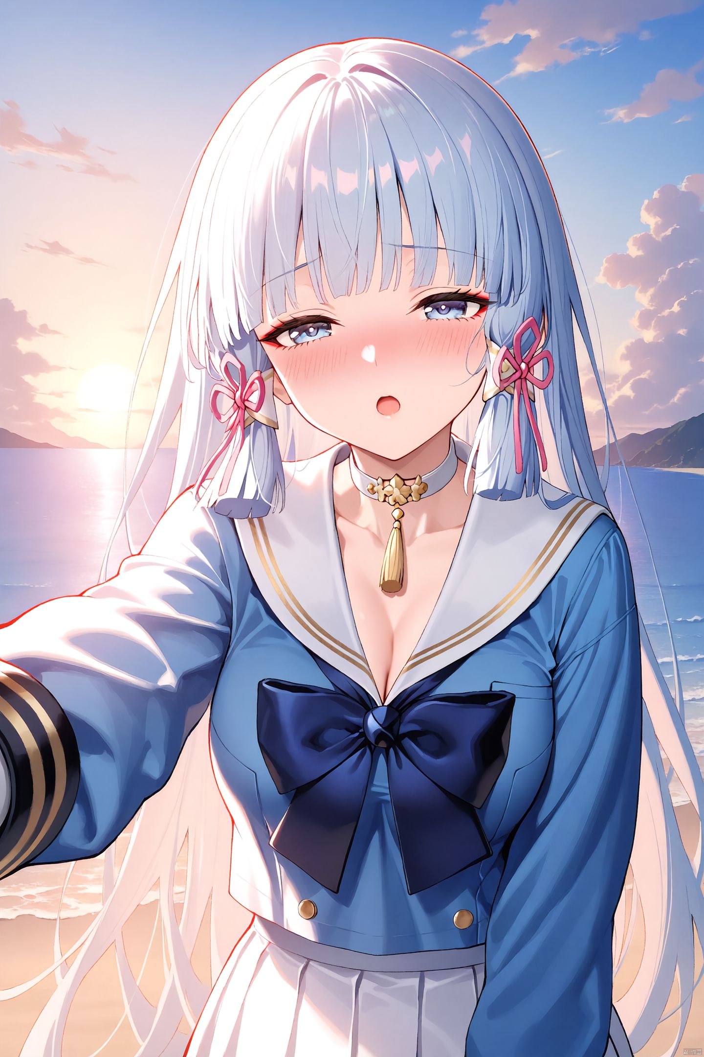 手机壁纸系列。百变绫华#二次元少女 #二次元美图 #神里绫华,第2张