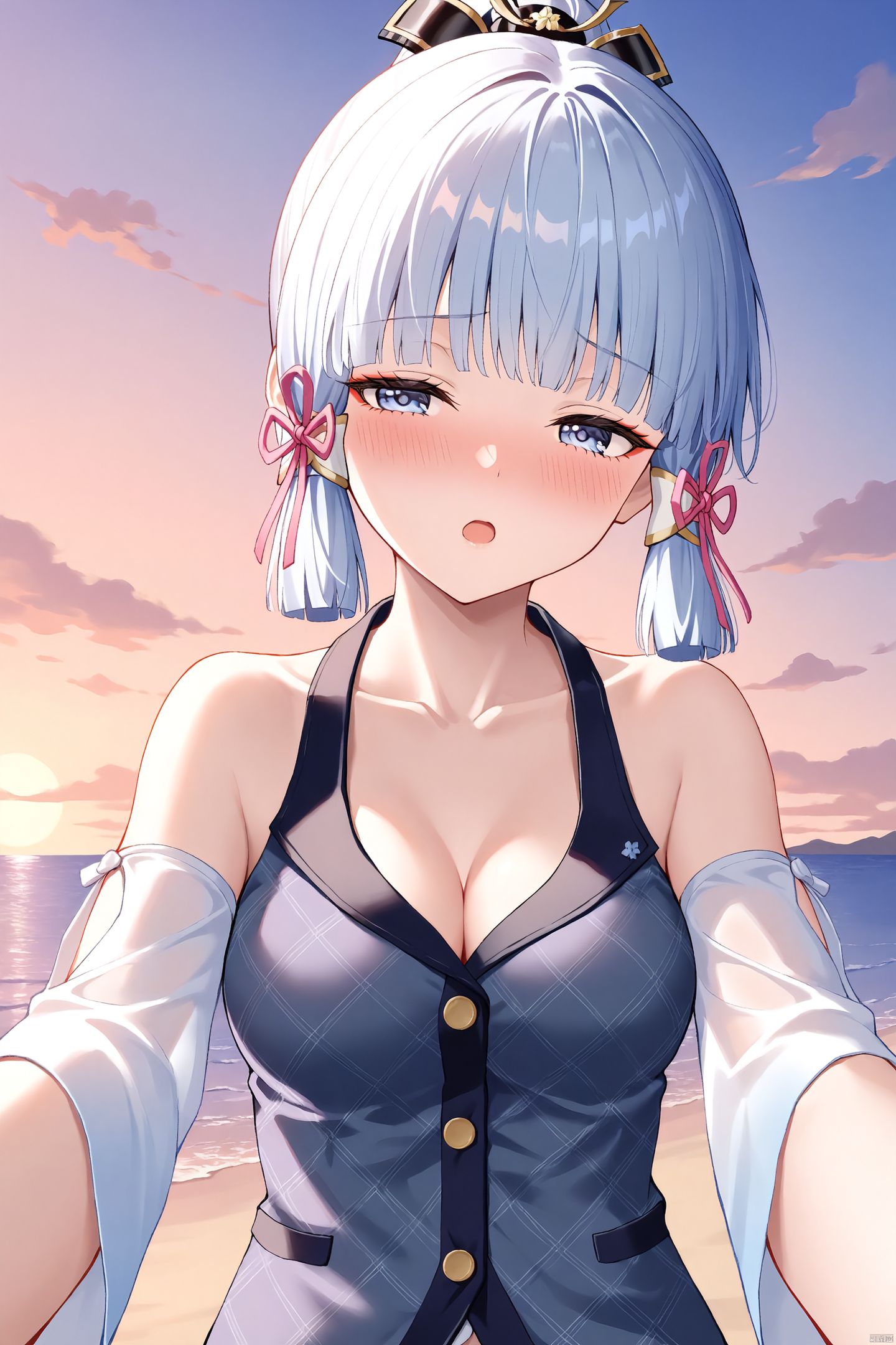 手机壁纸系列。百变绫华#二次元少女 #二次元美图 #神里绫华,第10张