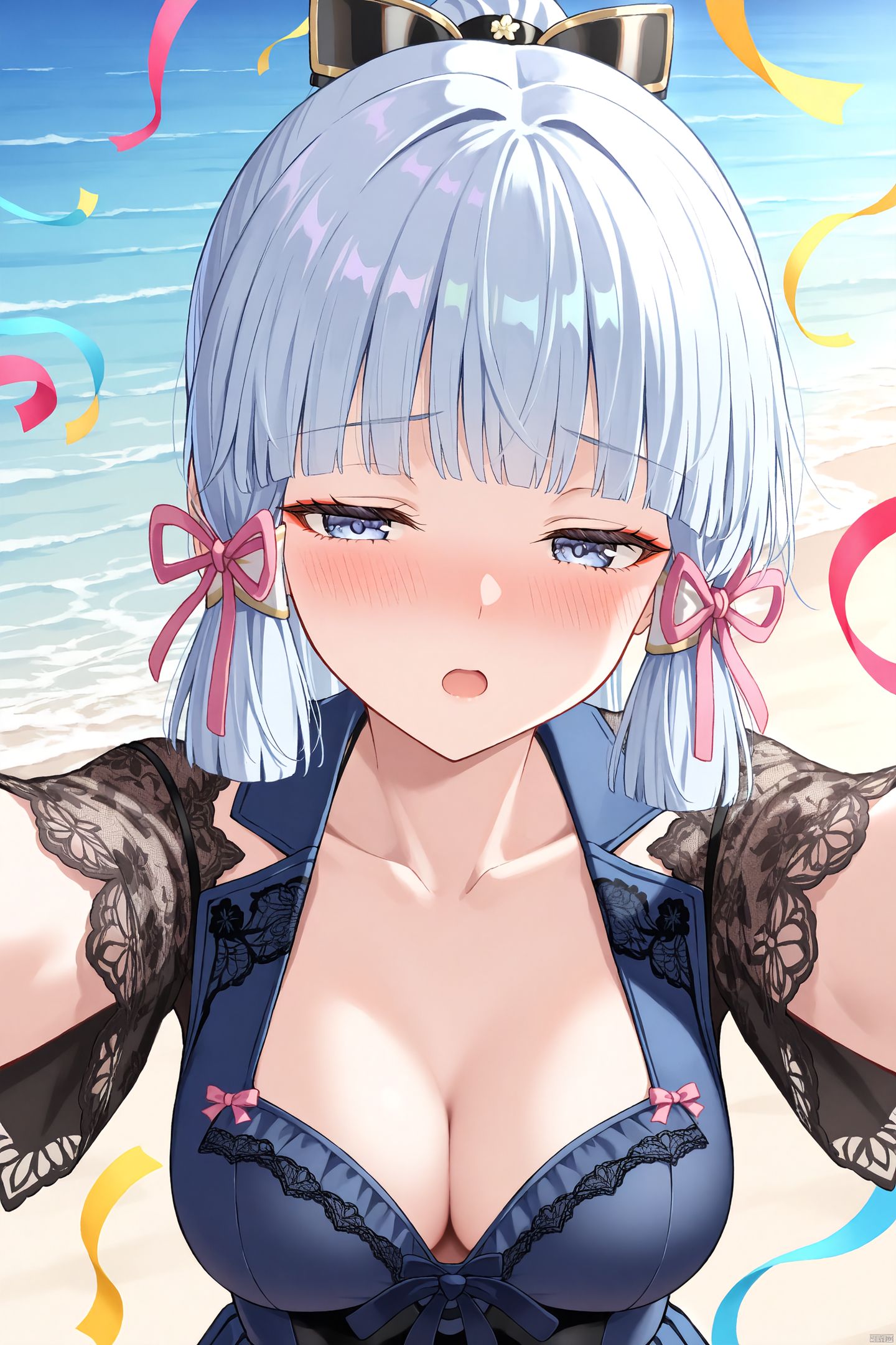 手机壁纸系列。百变绫华#二次元少女 #二次元美图 #神里绫华,第8张