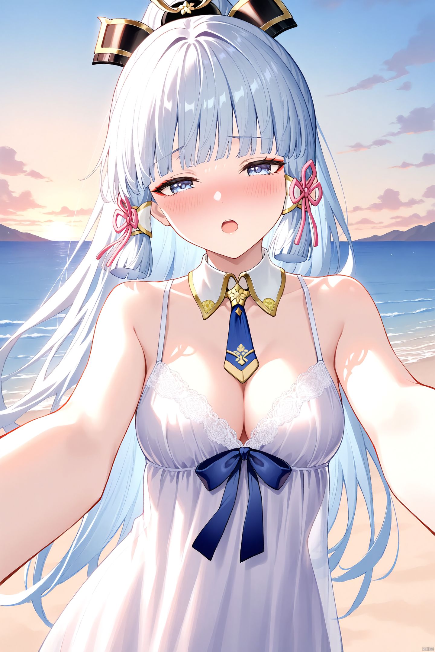 手机壁纸系列。百变绫华#二次元少女 #二次元美图 #神里绫华,第6张