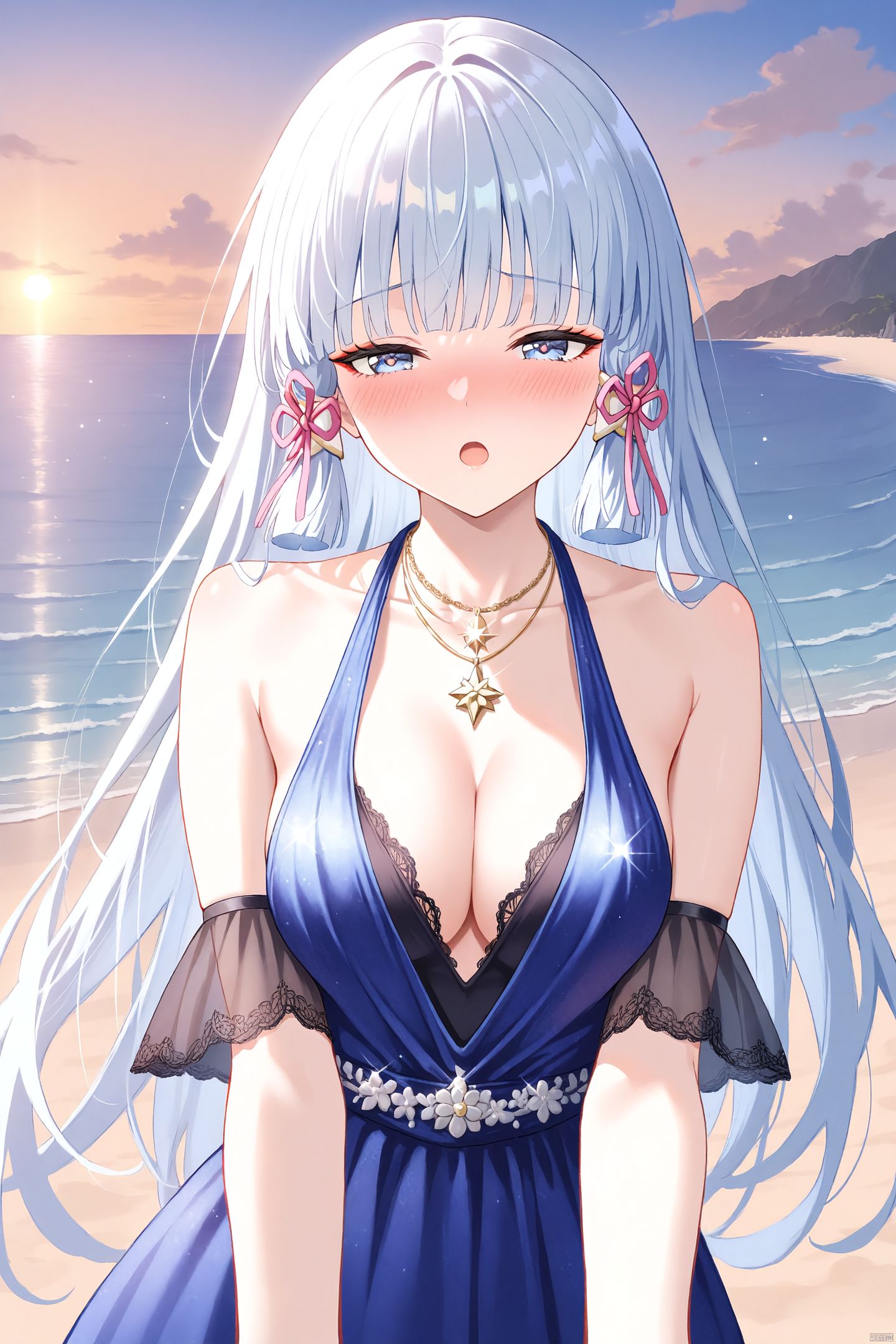 手机壁纸系列。百变绫华#二次元少女 #二次元美图 #神里绫华,第9张