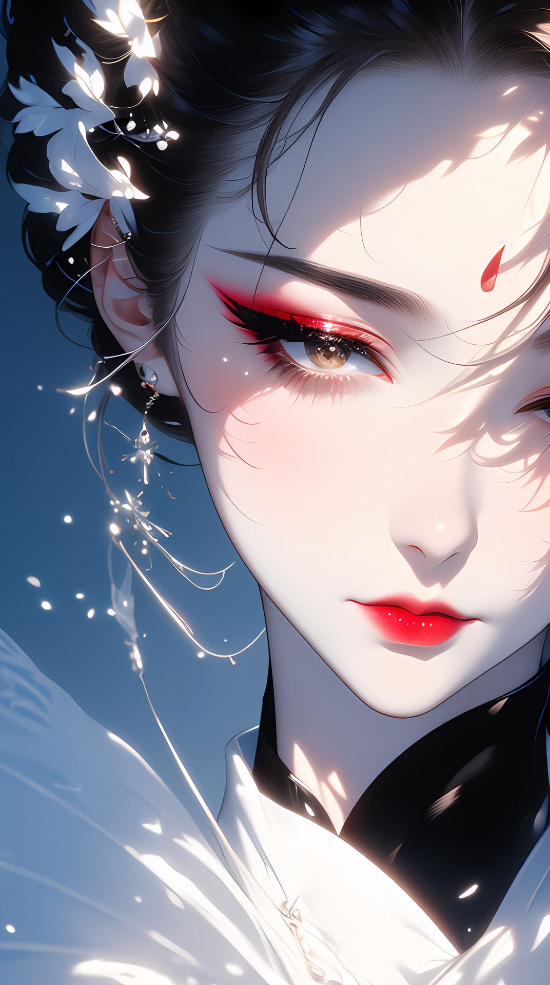 “金戈铁马”#国风插画 #中式美学 #古风图片 #插画头像 #狐狸眼,第3张