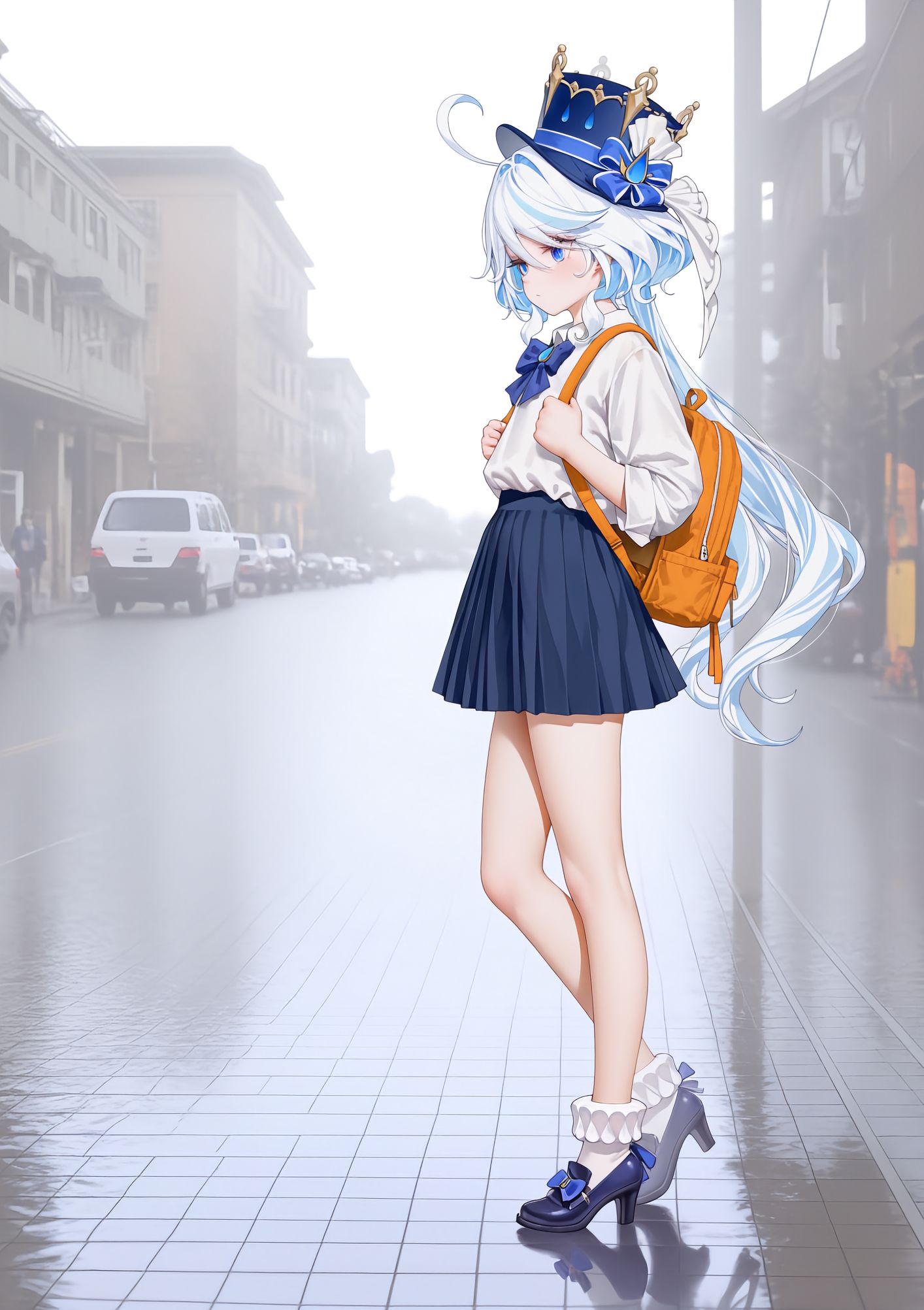 芙芙的约会。#二次元 #ai绘画 #原神 #芙宁娜,第2张