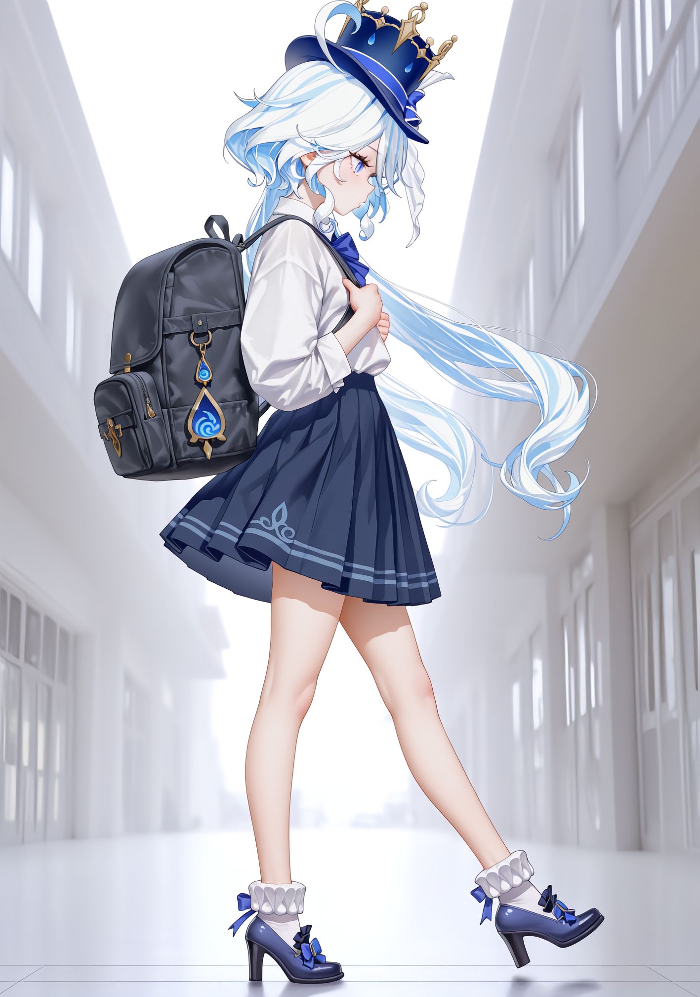 芙芙的约会。#二次元 #ai绘画 #原神 #芙宁娜,第3张