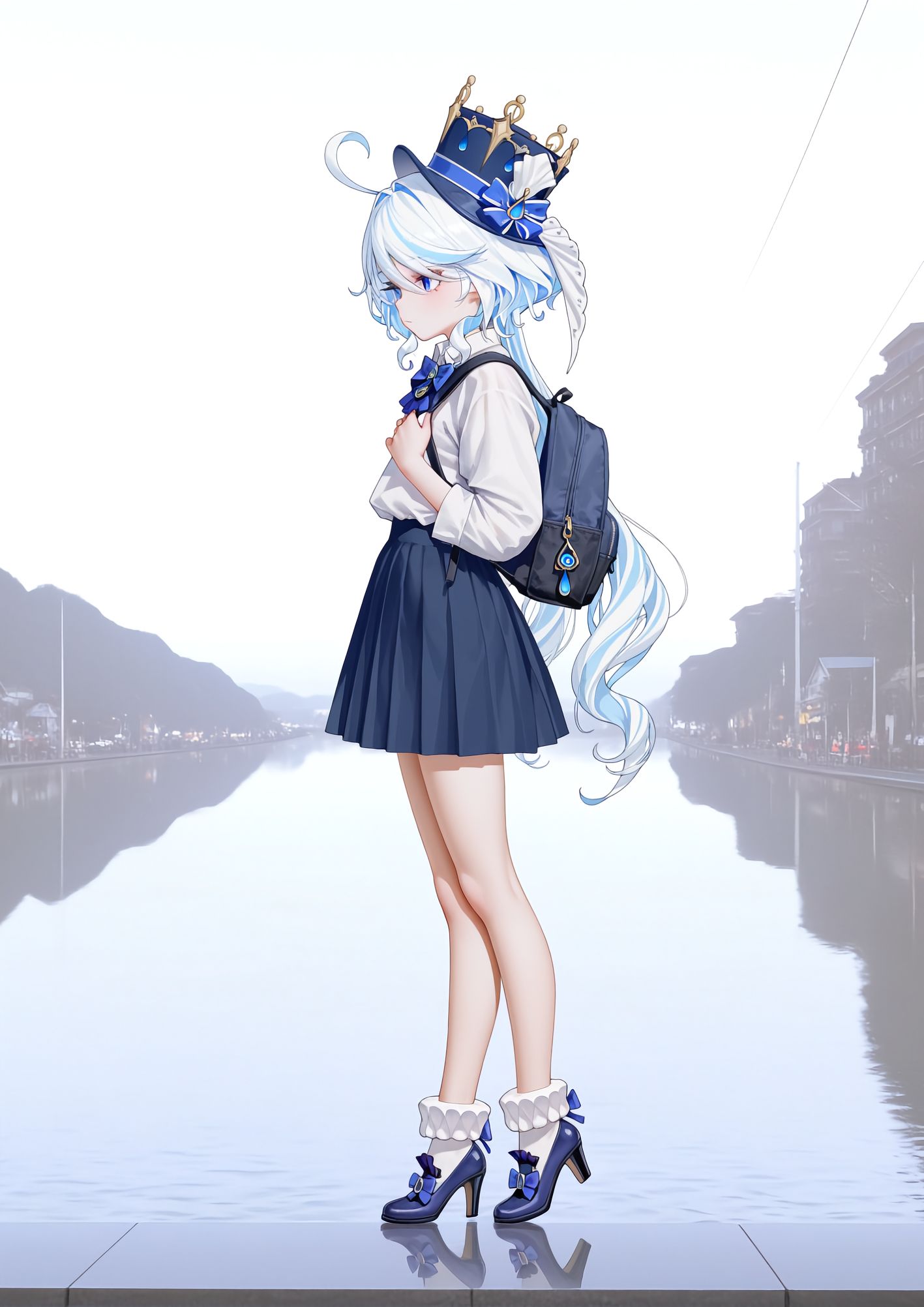 芙芙的约会。#二次元 #ai绘画 #原神 #芙宁娜,第4张