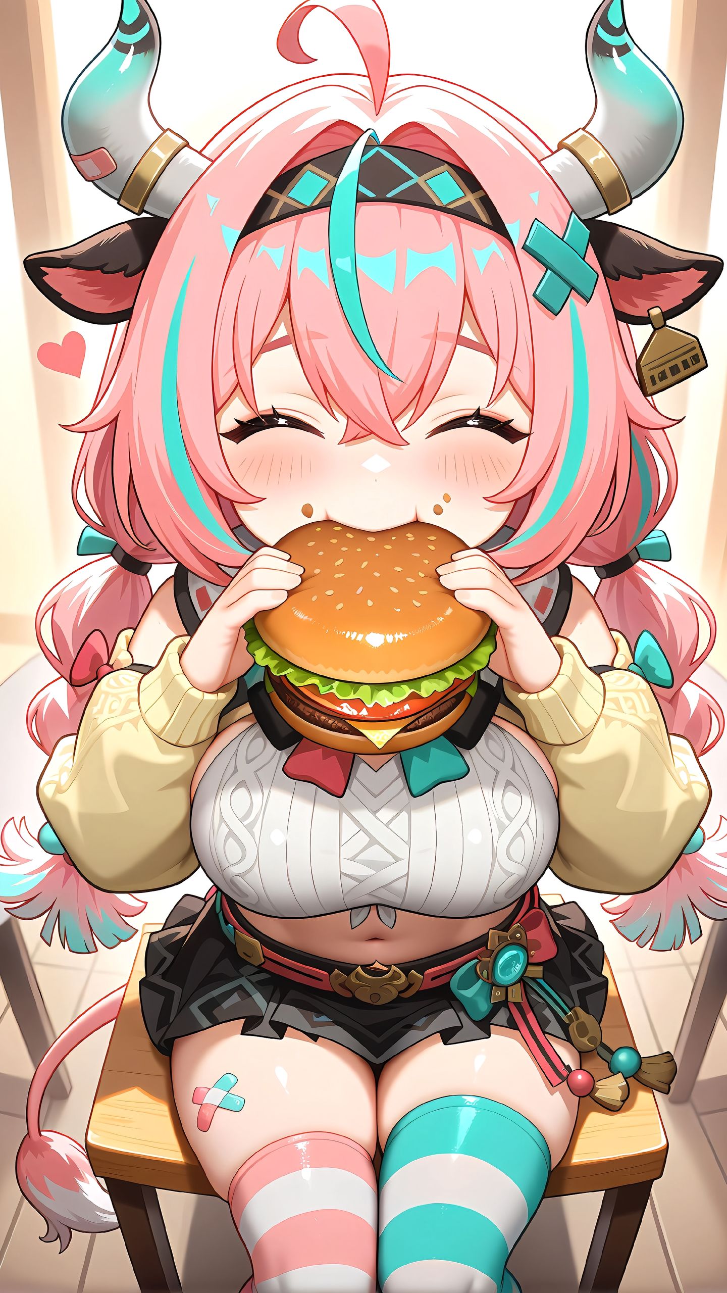 瓦雷莎。汉堡大爆炸。#原神纳塔 #瓦雷莎 #原神二创 #二次元美图 #二次元少女,第3张