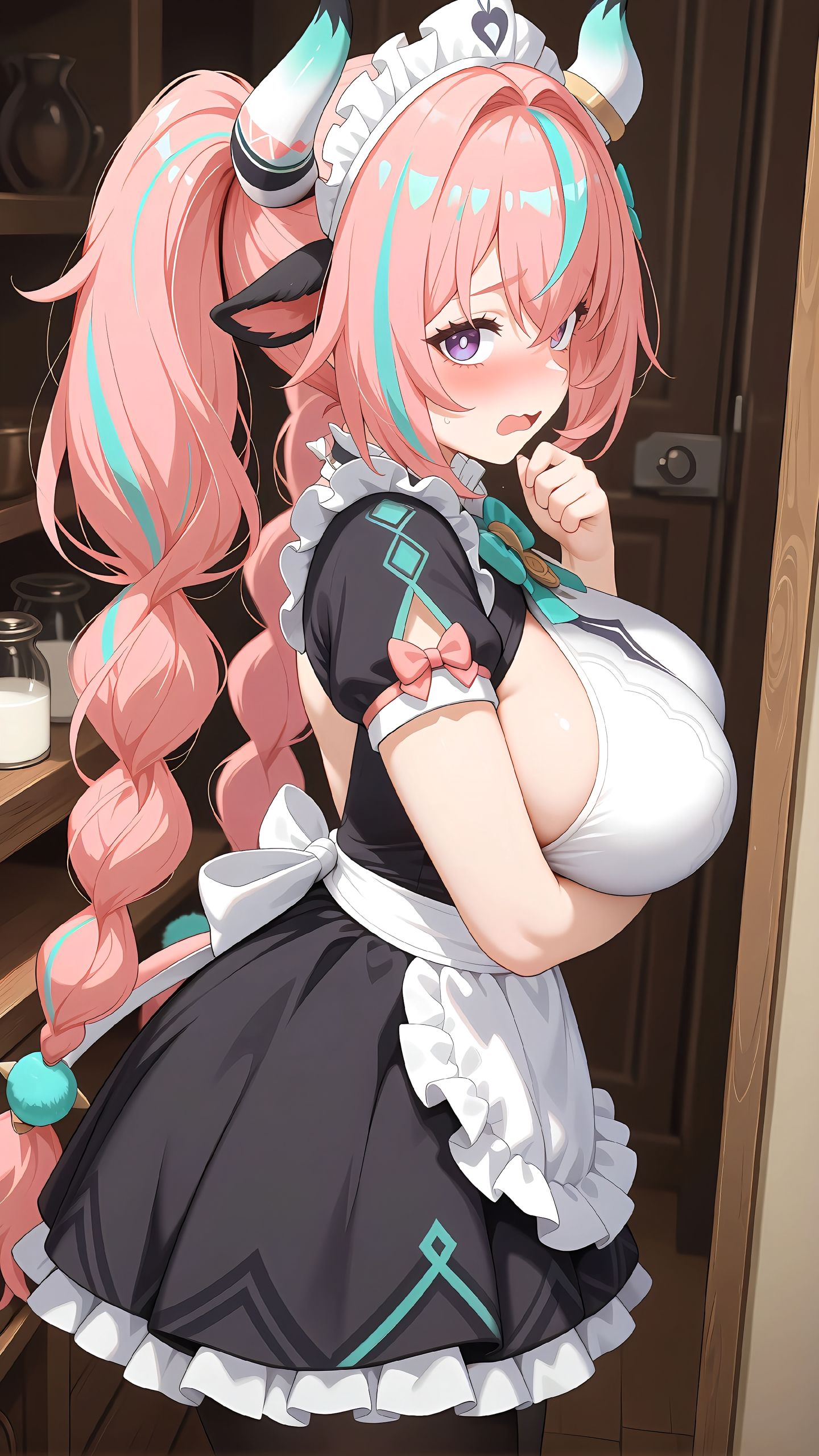 瓦雷莎。汉堡大爆炸。#原神纳塔 #瓦雷莎 #原神二创 #二次元美图 #二次元少女,第4张