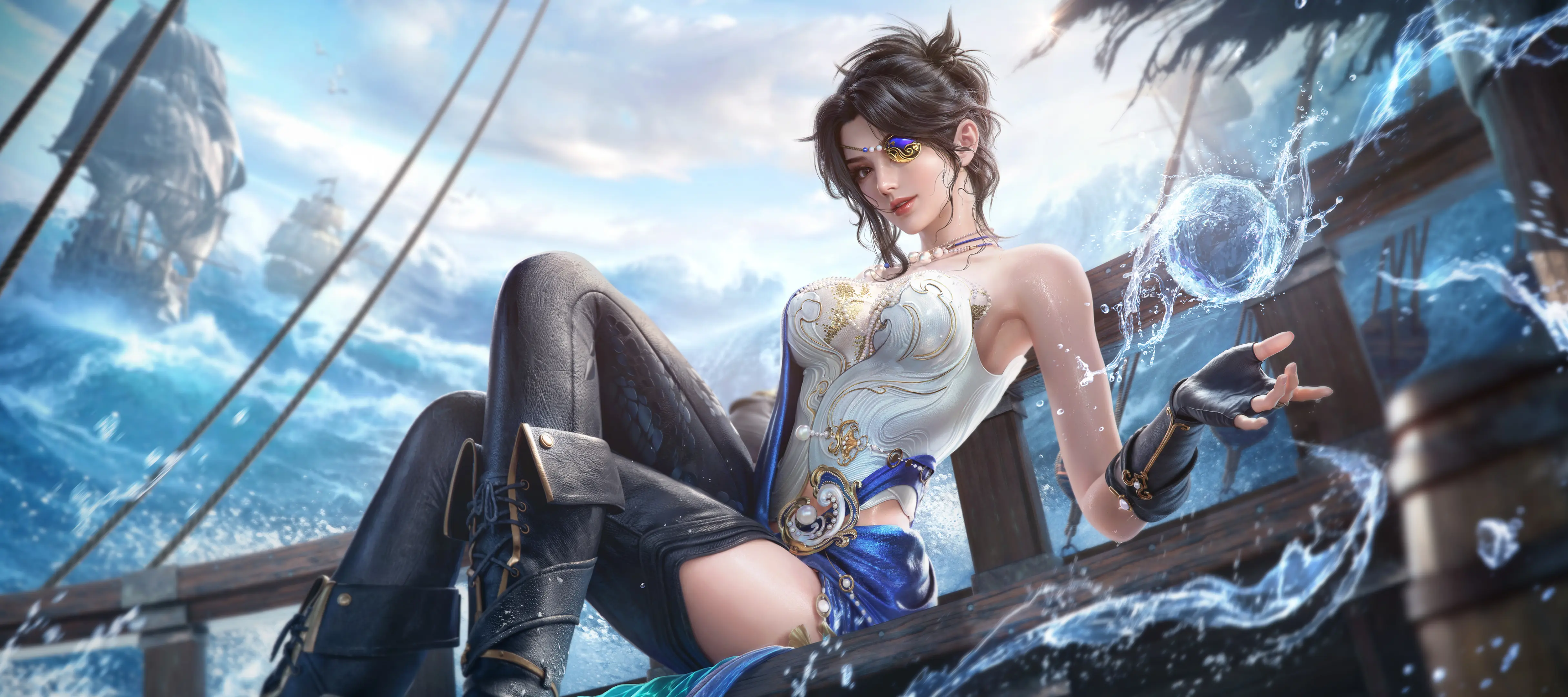 【8P】永劫无间 崔三娘 游戏壁纸 电脑桌面,第3张