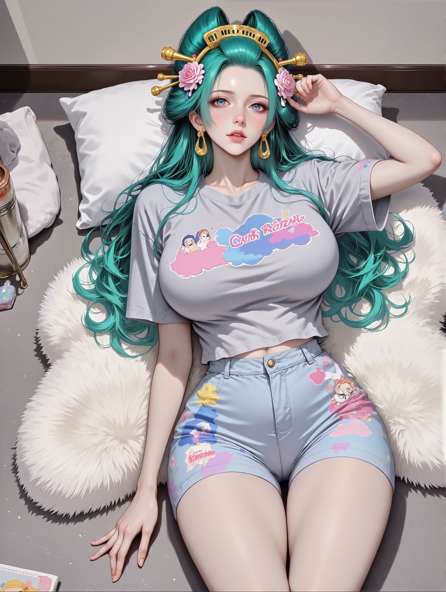 海贼女团居家写实风#二次元 #动漫 #海贼王 #女帝 #完美身材,第1张