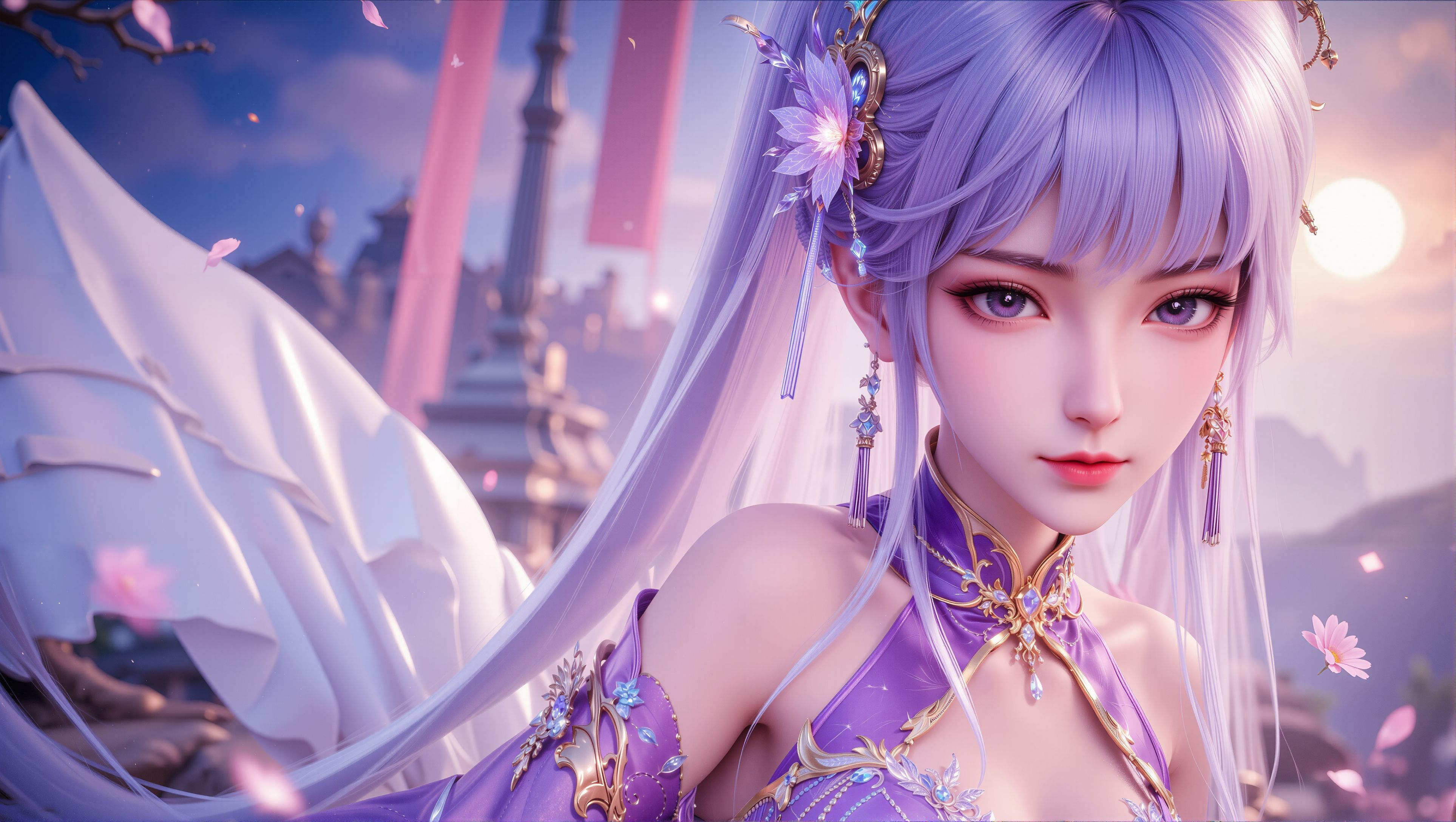 【7P】神印王座圣采儿4k绝美横版壁纸。#动漫 #国漫女神,第4张