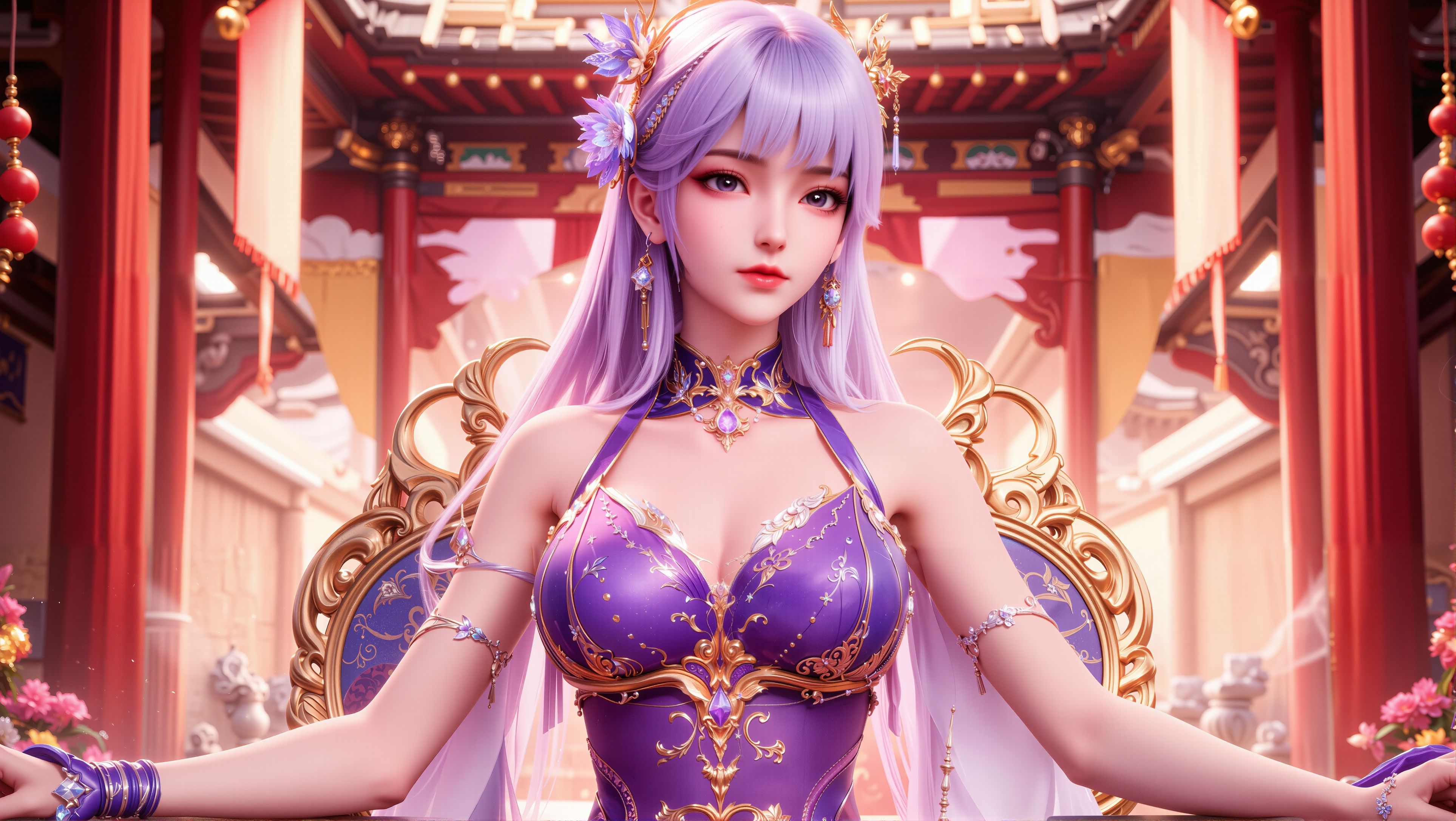 【7P】神印王座圣采儿4k绝美横版壁纸。#动漫 #国漫女神,第5张