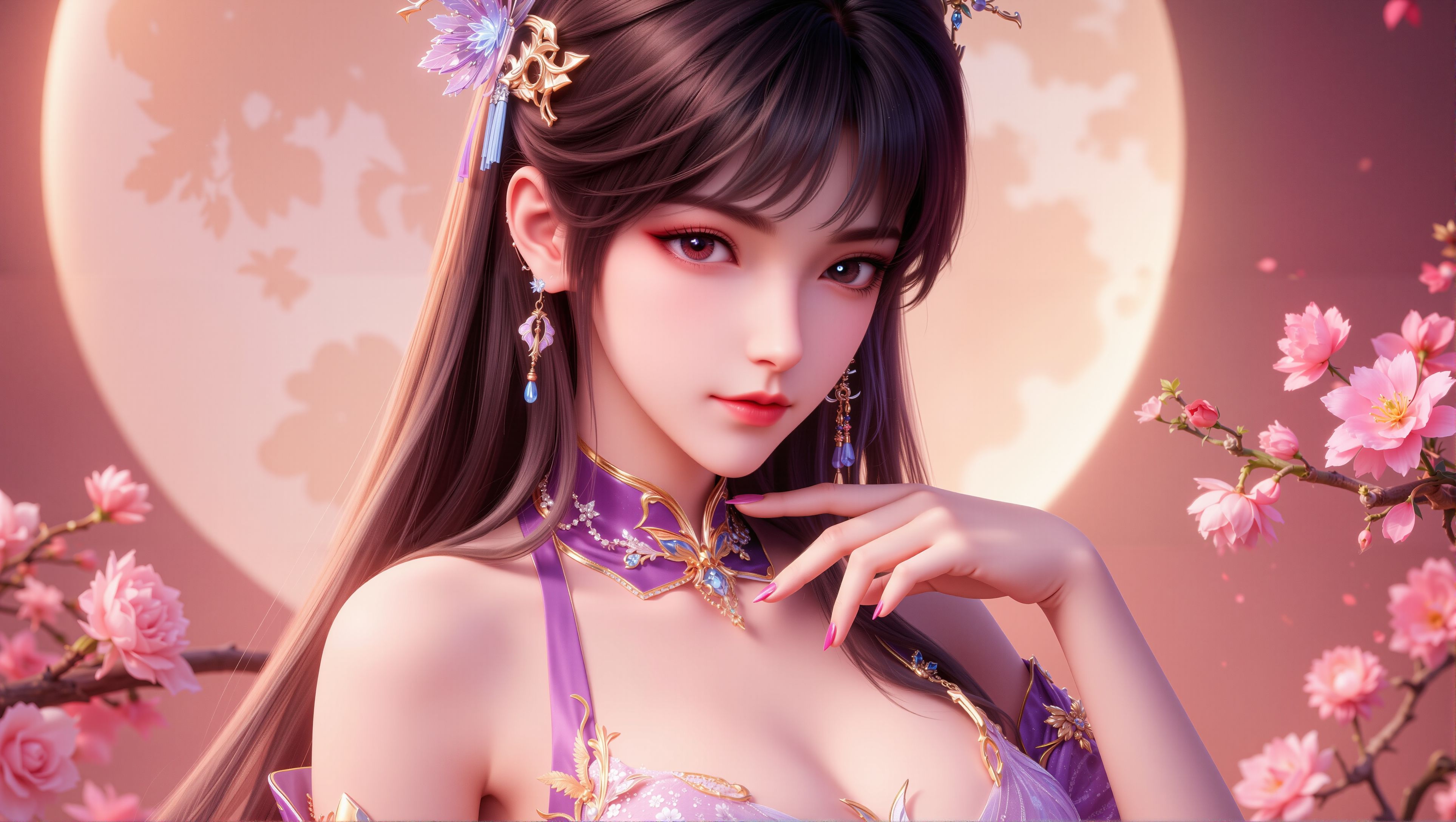 【7P】神印王座圣采儿4k绝美横版壁纸。#动漫 #国漫女神,第7张