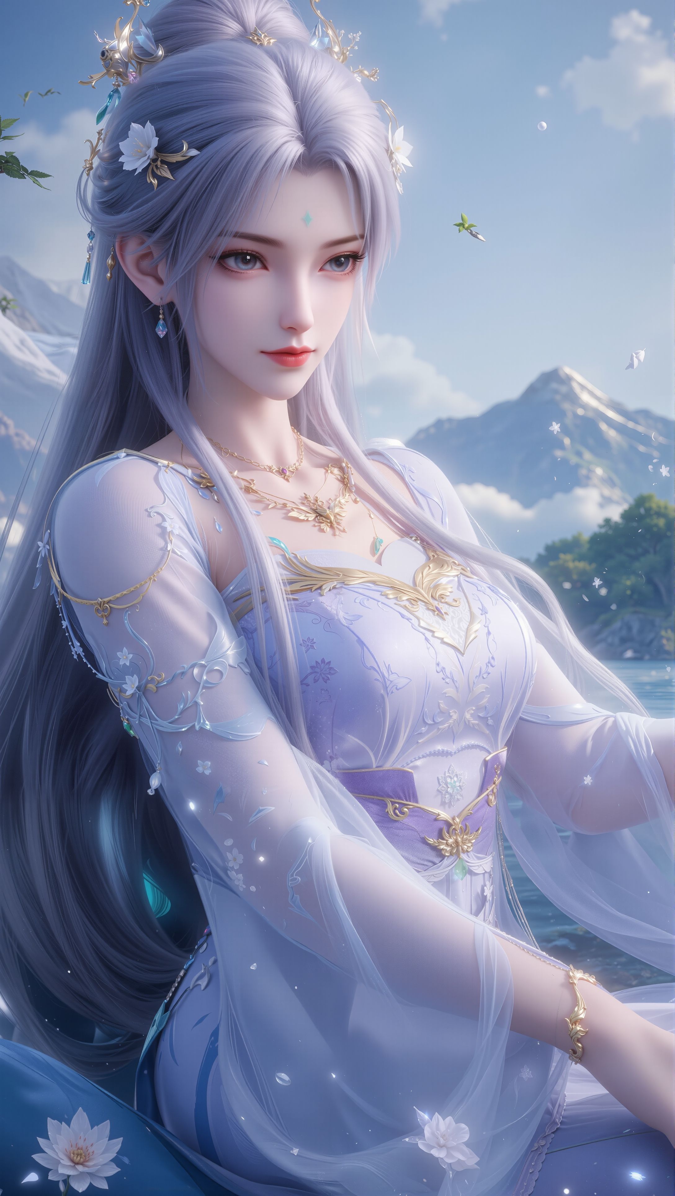 古风唯美清漪。国漫女神 壁纸 完美世界,第1张