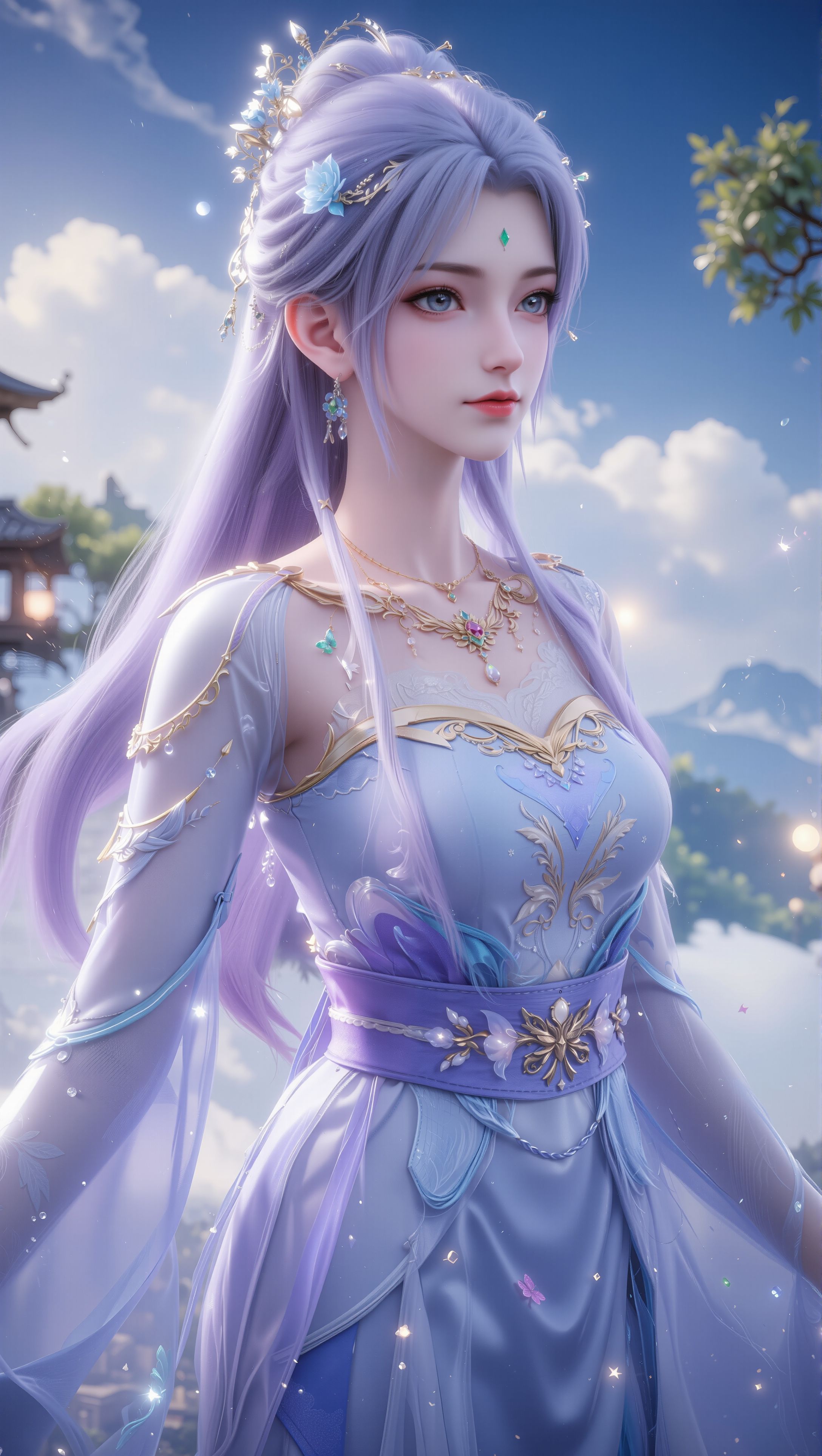 古风唯美清漪。国漫女神 壁纸 完美世界,第2张
