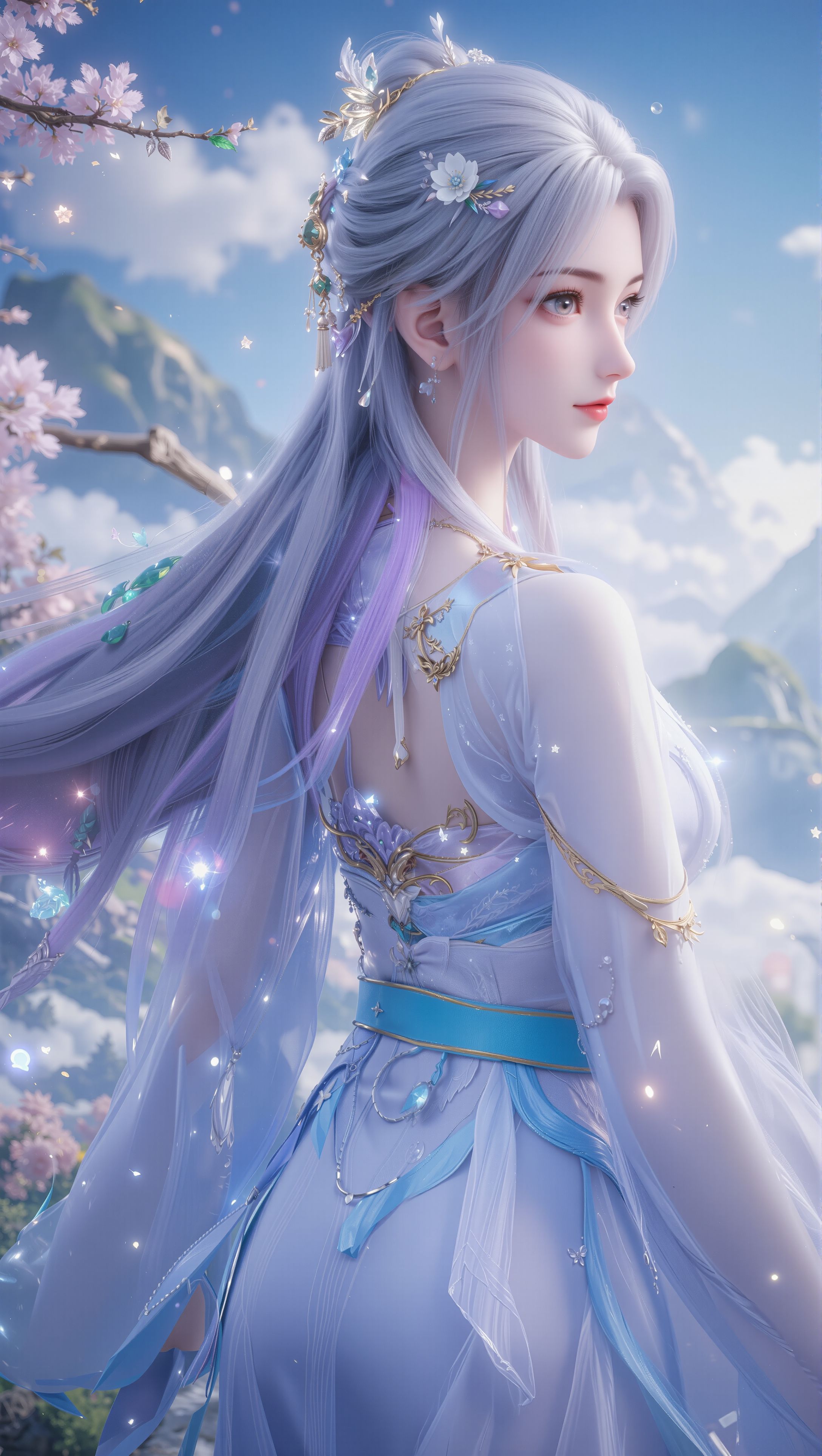 古风唯美清漪。国漫女神 壁纸 完美世界,第4张