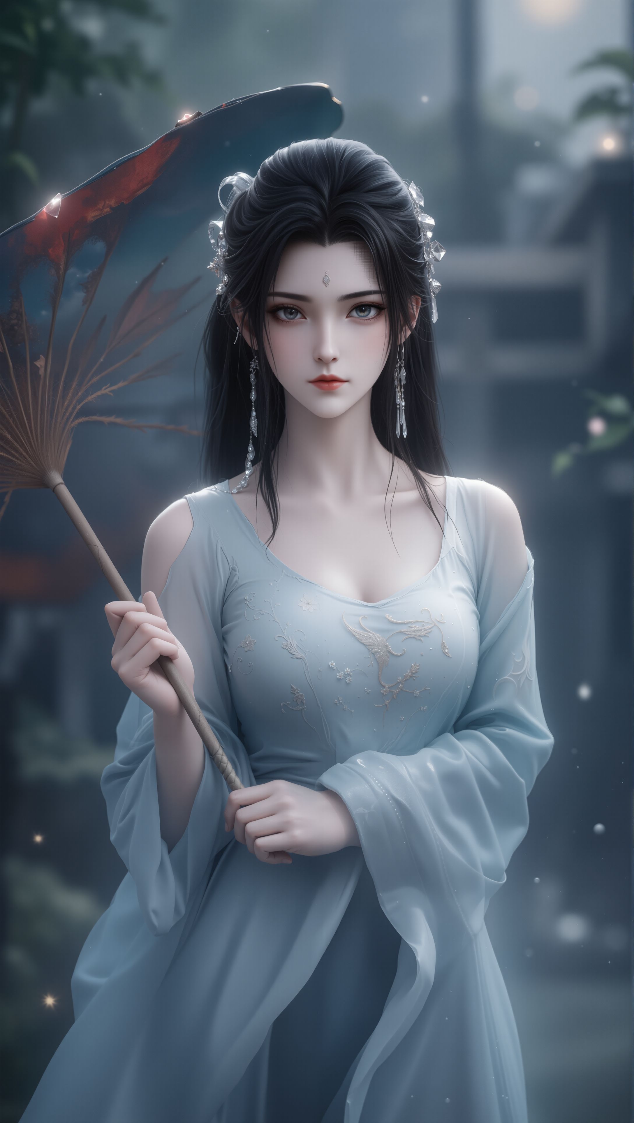 雨中陆雪琪，撑伞漫步的诗意瞬间。诛仙 #动漫 #女神,第3张