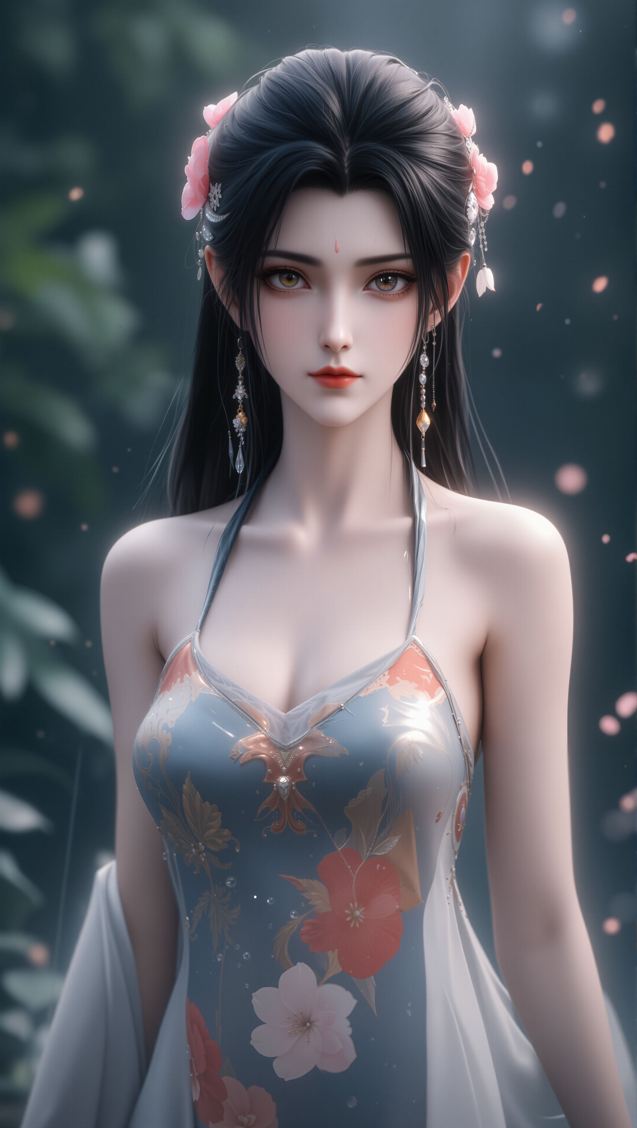 陆雪琪雨中湿身，清冷仙子的破碎美学。诛仙国漫 极品气质美女,第2张