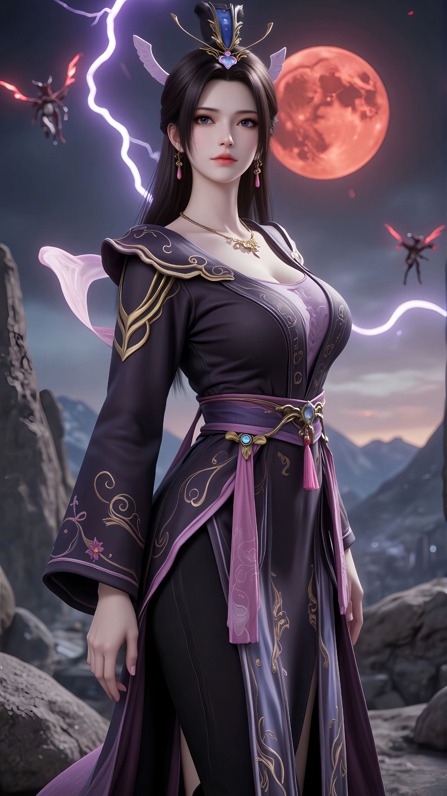 遮天 紫霞紫府圣女。高清图片 动漫美图 绝美,第2张