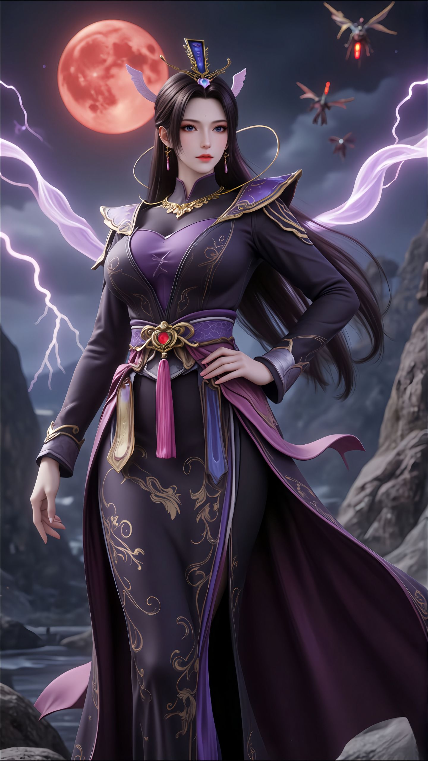 遮天 紫霞紫府圣女。高清图片 动漫美图 绝美,第3张