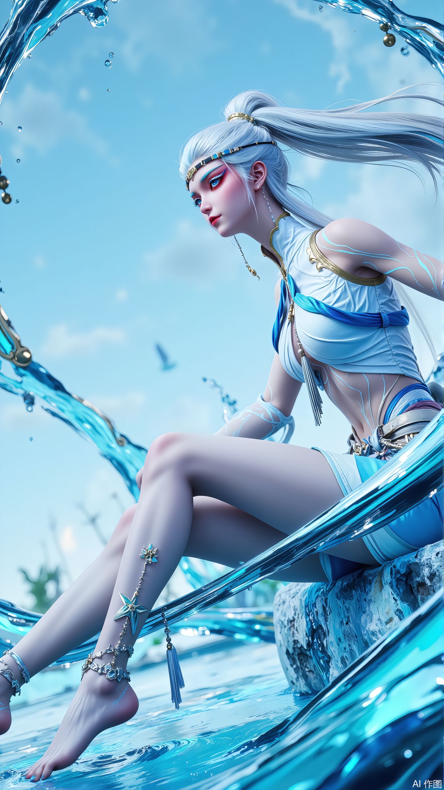 画眉版知画也是绝美#绘画#国漫女神 #沧元图 #知画,第3张