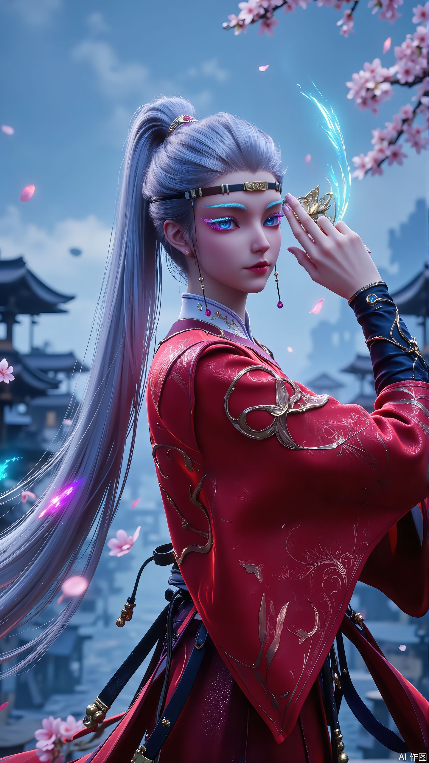 画眉版知画也是绝美#绘画#国漫女神 #沧元图 #知画,第4张